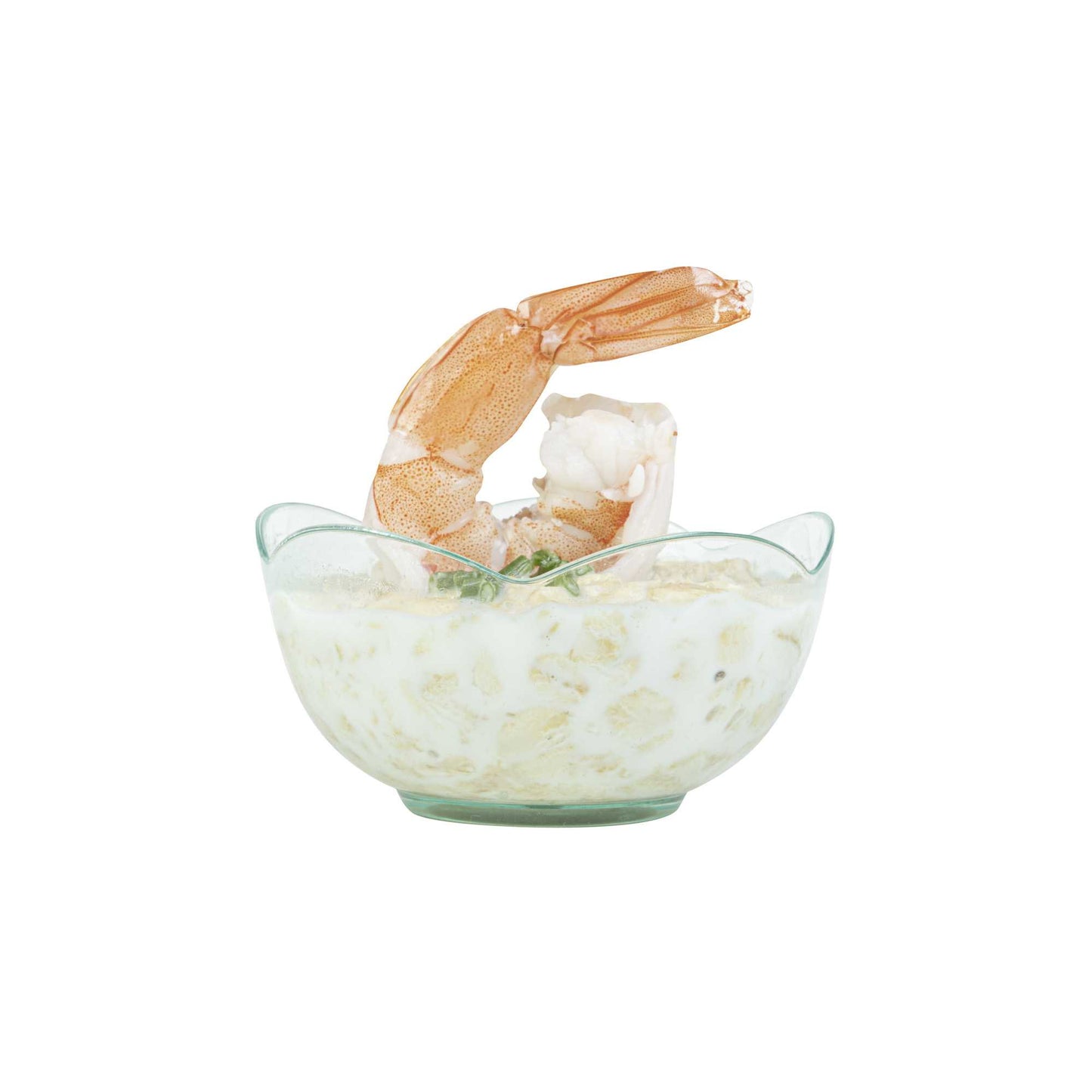 Mini Serve 2 oz Round Seagreen Plastic Le Fleur Cup - 2 1/4" x 1 1/2" x 1 1/4" - 100 count box