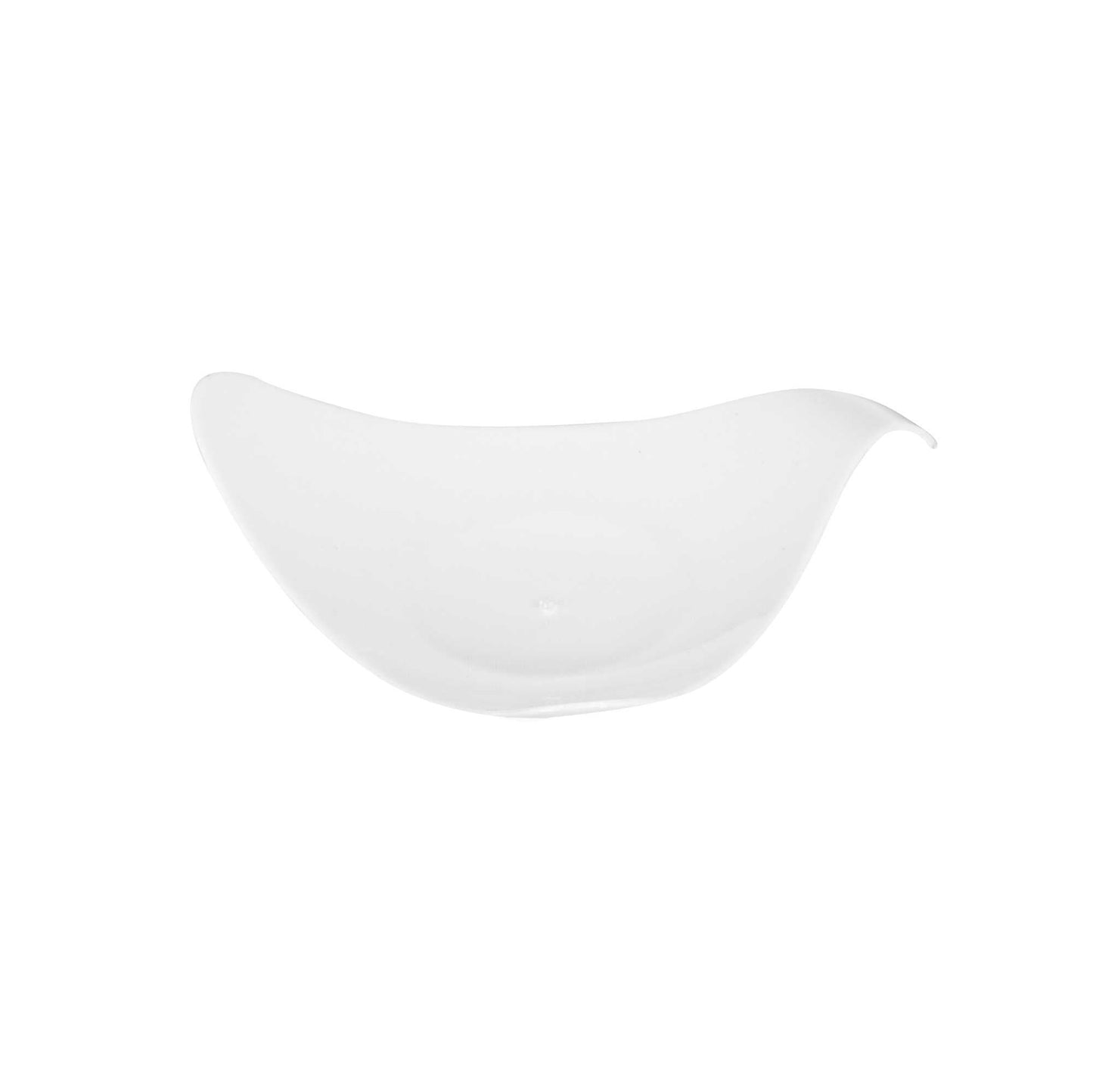 Mini Serve Triangle White Plastic Shooting Star Appetizer Plate - 3" x 3" - 100 count box