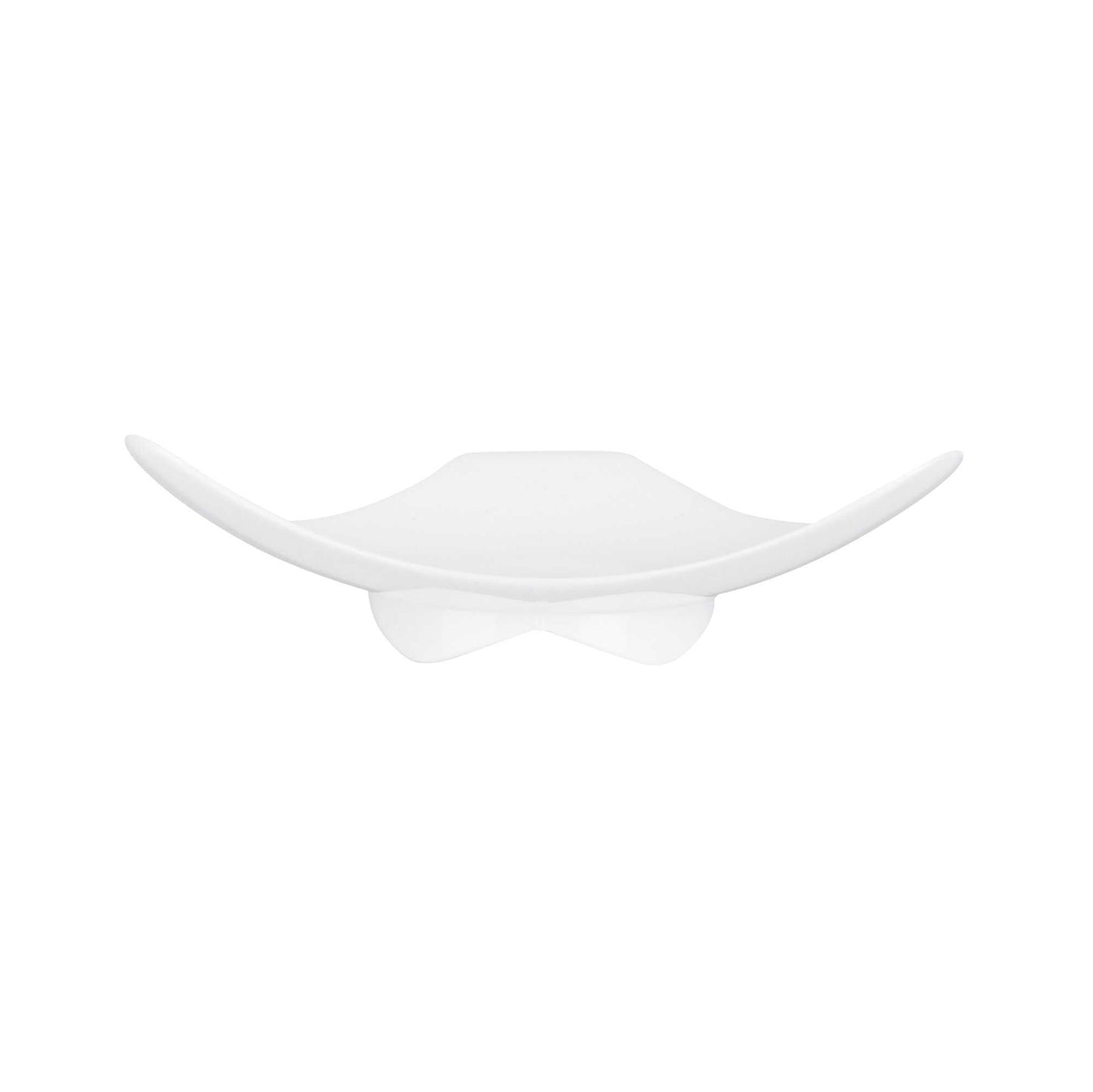 Mini Serve Triangle White Plastic Shooting Star Appetizer Plate - 3" x 3" - 100 count box