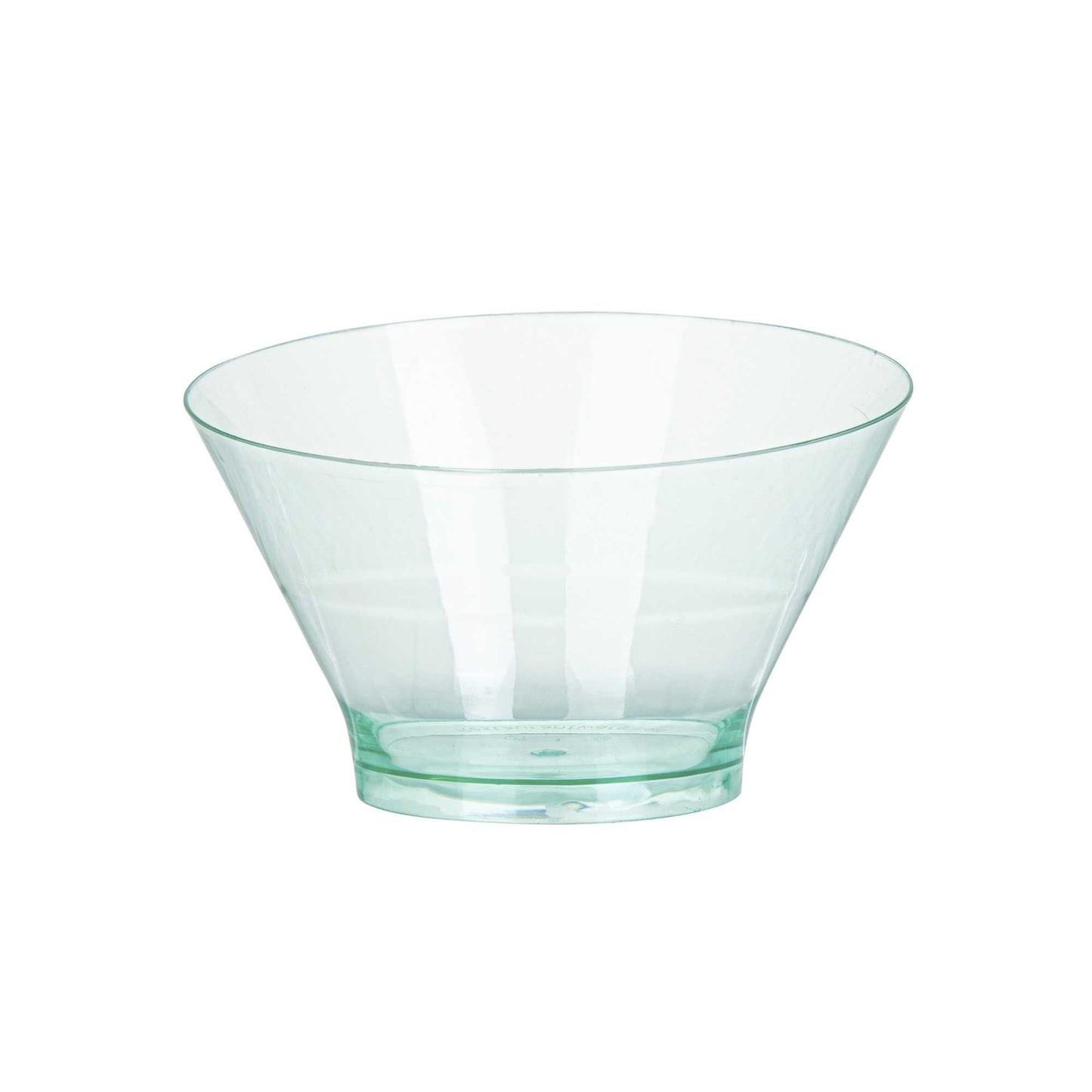 Mini Serve 7 oz Round Seagreen Plastic Incline Bowl - 4 1/4" x 4 1/4" x 2 3/4" - 100 count box