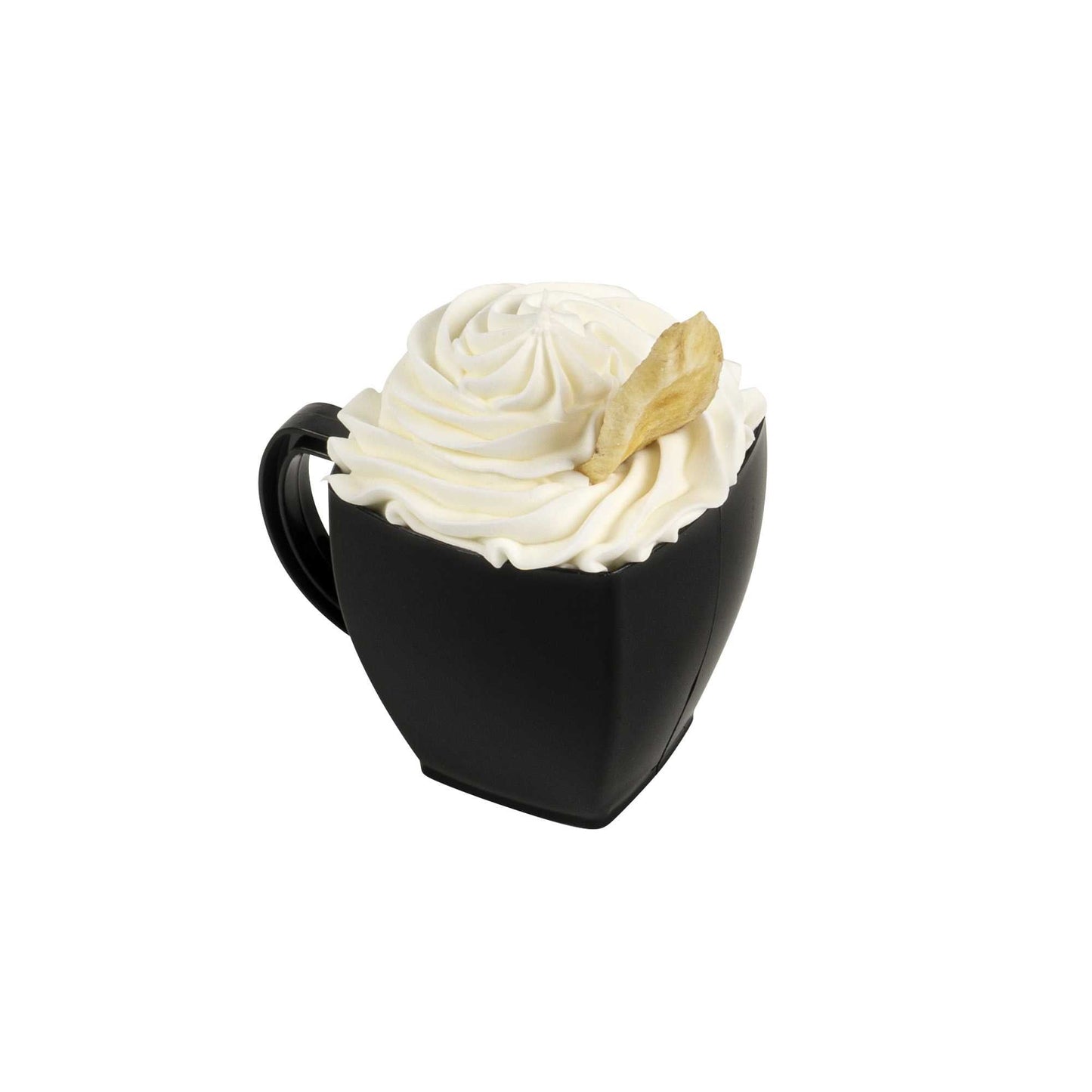 Restpresso 5 oz Square Black Plastic Cafe Cup - 2 1/2" x 2 1/2" x 2 1/2" - 100 count box