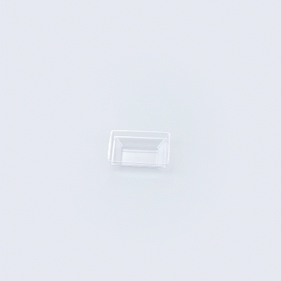 Mini Serve Square Clear Plastic Lid - Fits Tall Geometric Cup - 100 count box