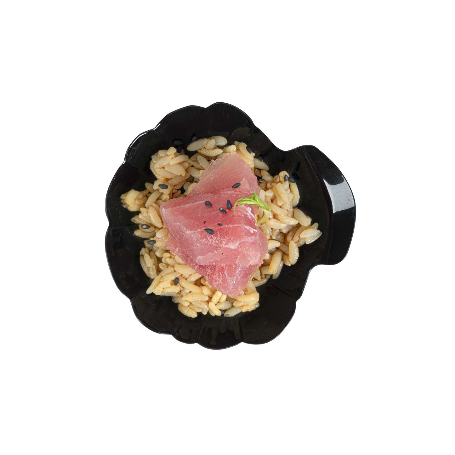 Mini Serve Black Plastic Shell Plate - 3 1/4" x 3 1/4" x 1/2" - 100 count box