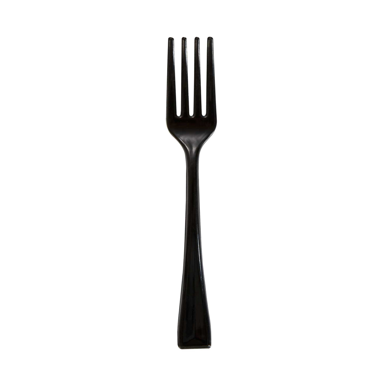 Mini Serve Black Plastic Mini Fork - 4" - 500 count box