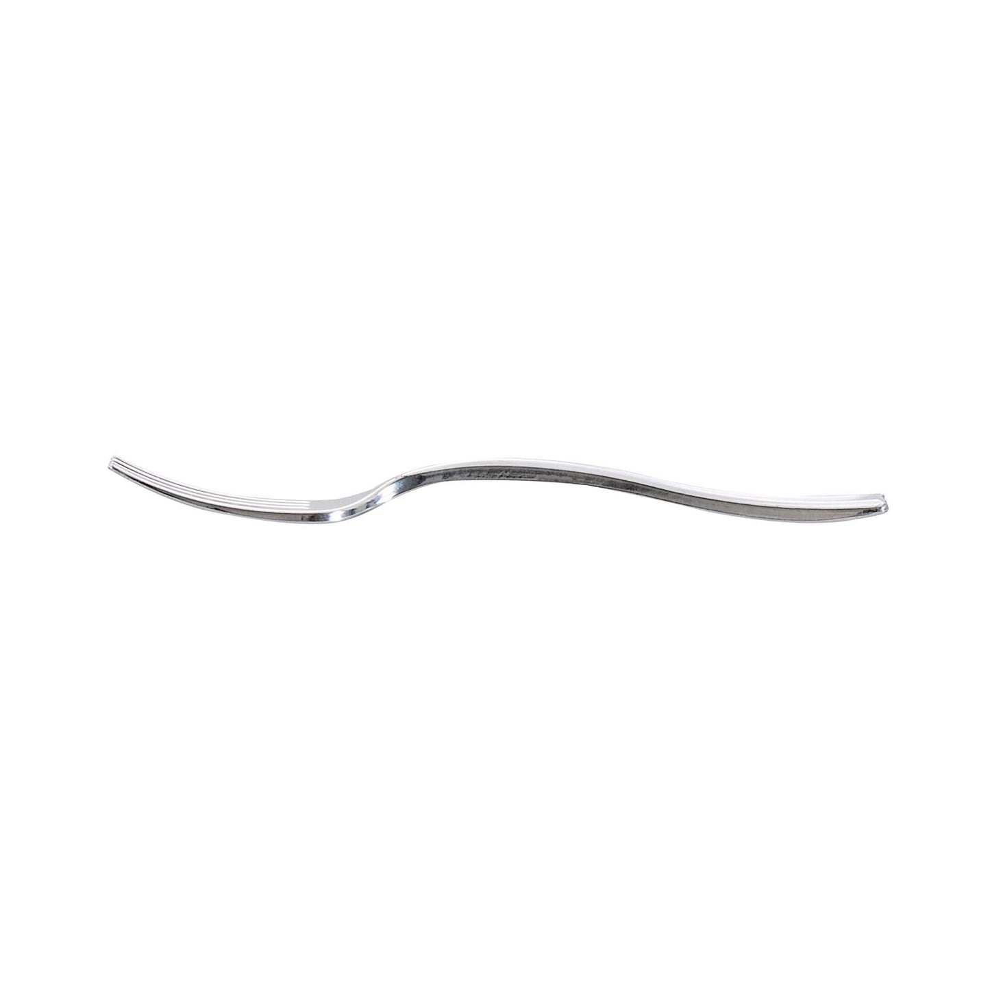 Mini Serve Silver Plastic Mini Fork - 4" - 500 count box