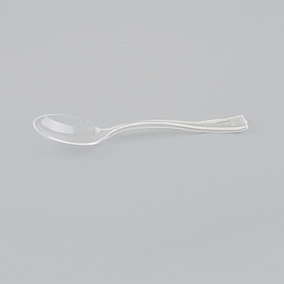 Mini Serve Clear Plastic Mini Spoon - 4" - 500 count box