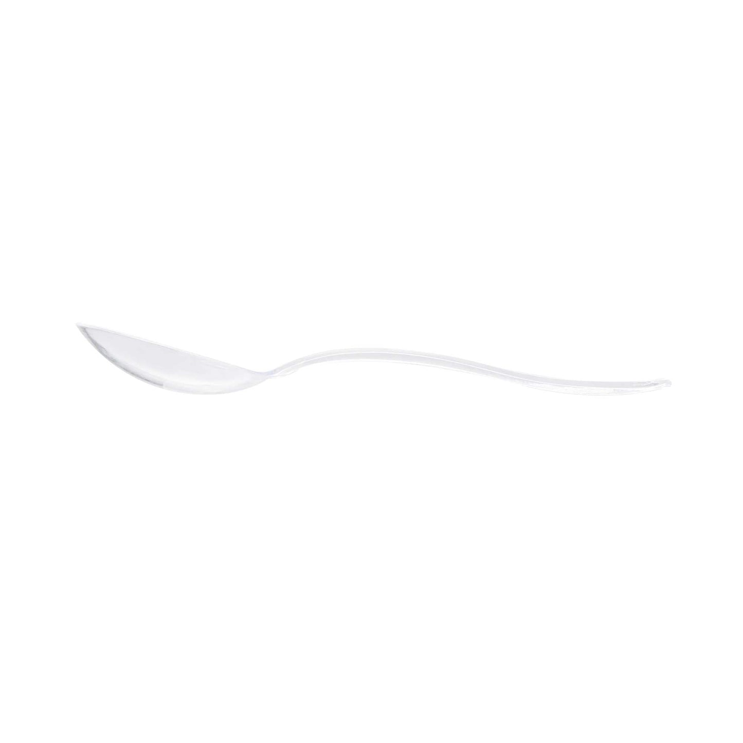 Mini Serve Clear Plastic Mini Spoon - 4" - 500 count box