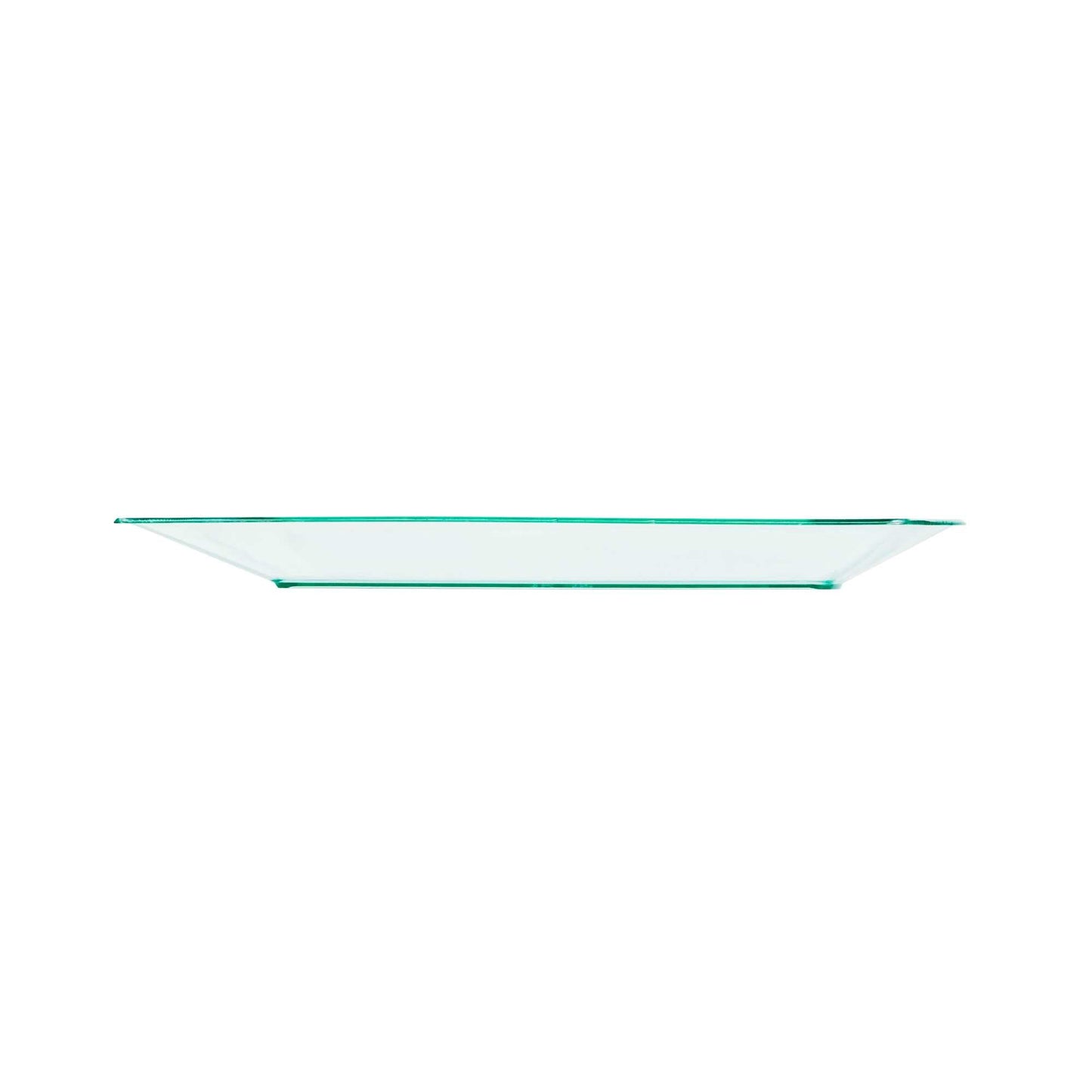 Maxi Serve Square Seagreen Plastic Medium Aqua Plate - 7" x 7" x 1/2" - 100 count box