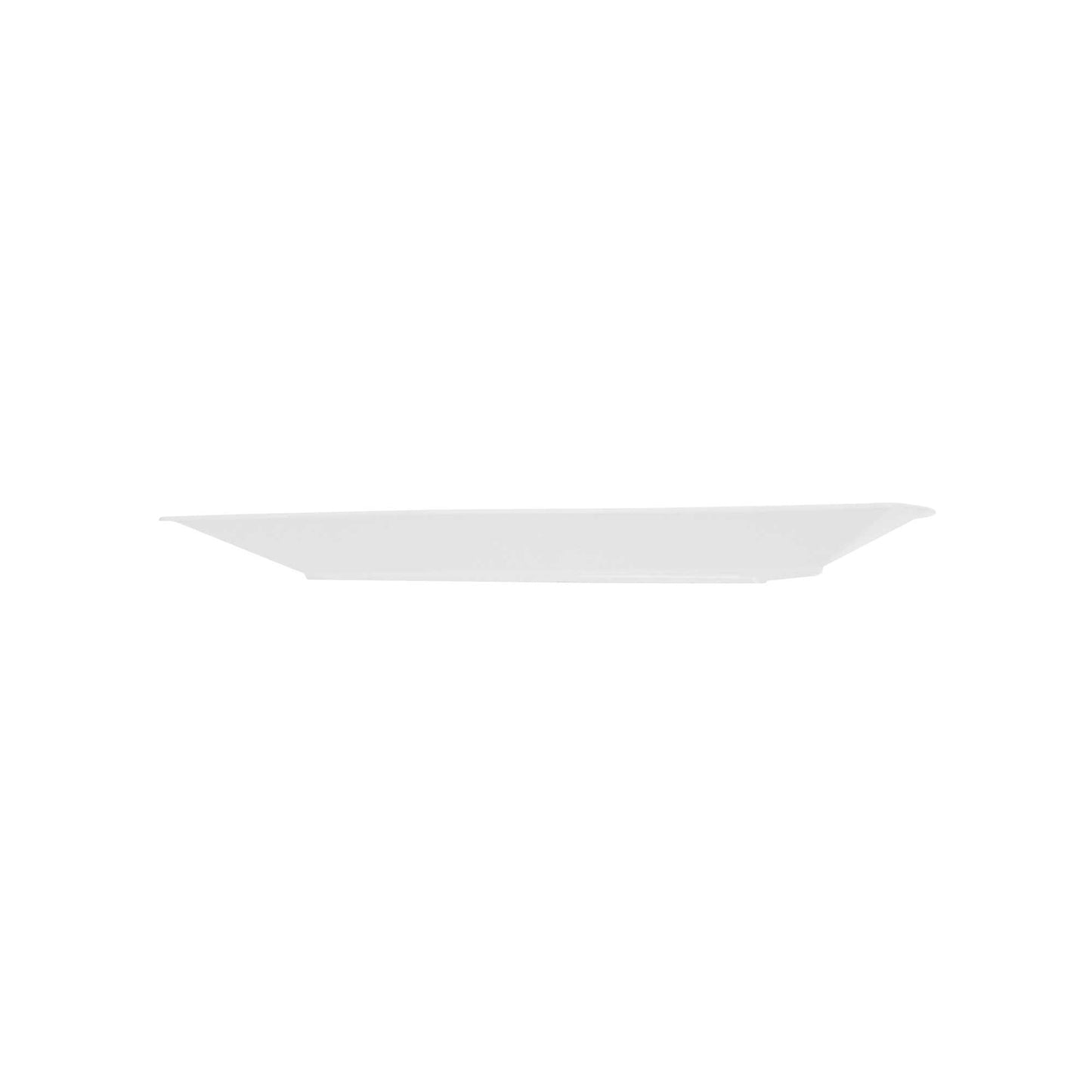 Maxi Serve Square White Plastic Medium Aqua Plate - 7" x 7" x 1/2" - 100 count box
