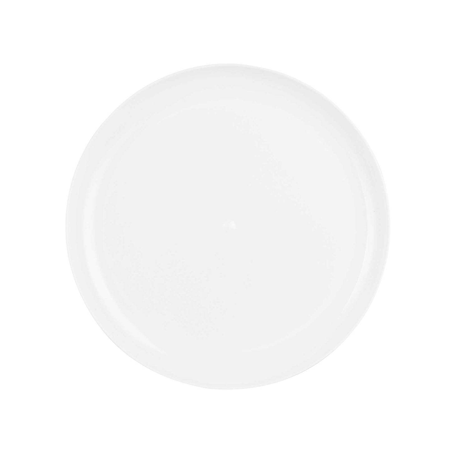 Maxi Serve Round White Plastic Elegant Plate - 9" x 9" x 1/2" - 100 count box