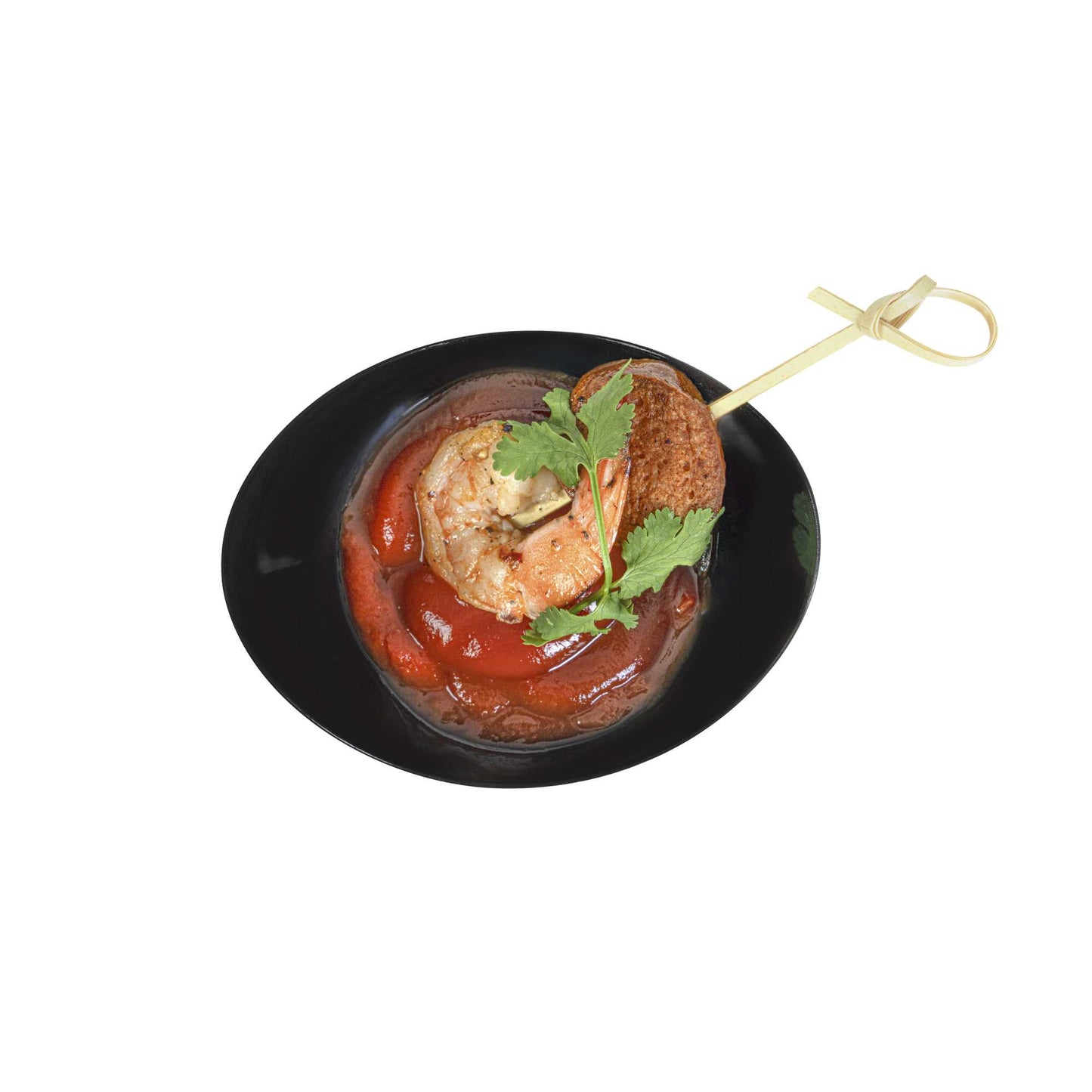 Mini Serve 2 oz Oval Black Plastic Alato Tasting Dish - 3 1/2" x 2 3/4" x 1 3/4" - 100 count box