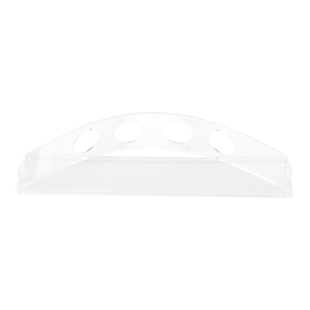 Cone Tek Clear Plastic Rising Sun Cone Stand - 4 slots - 12" x 6" x 3 1/2" - 1 count box