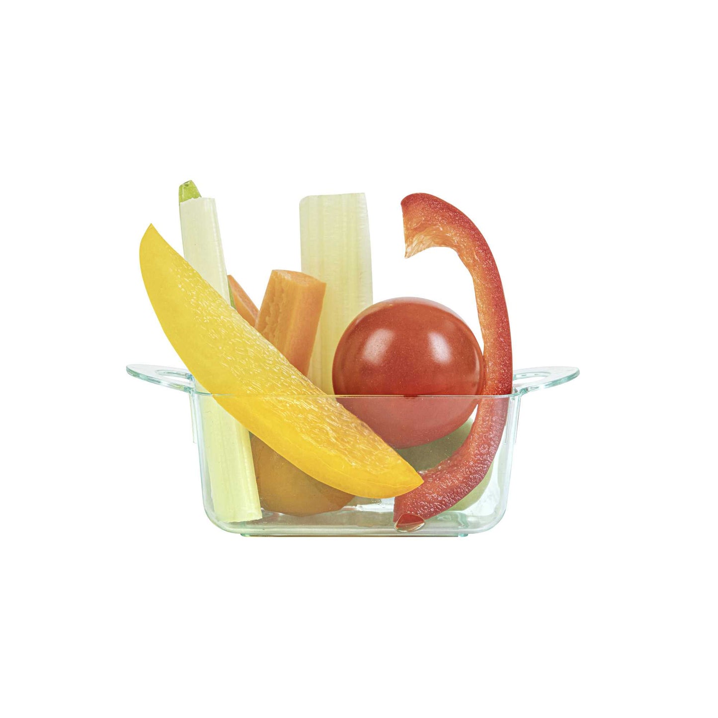 Mini Serve 3 oz Rectangle Seagreen Plastic Cocotte - 3 3/4" x 2" x 1 1/2" - 100 count box
