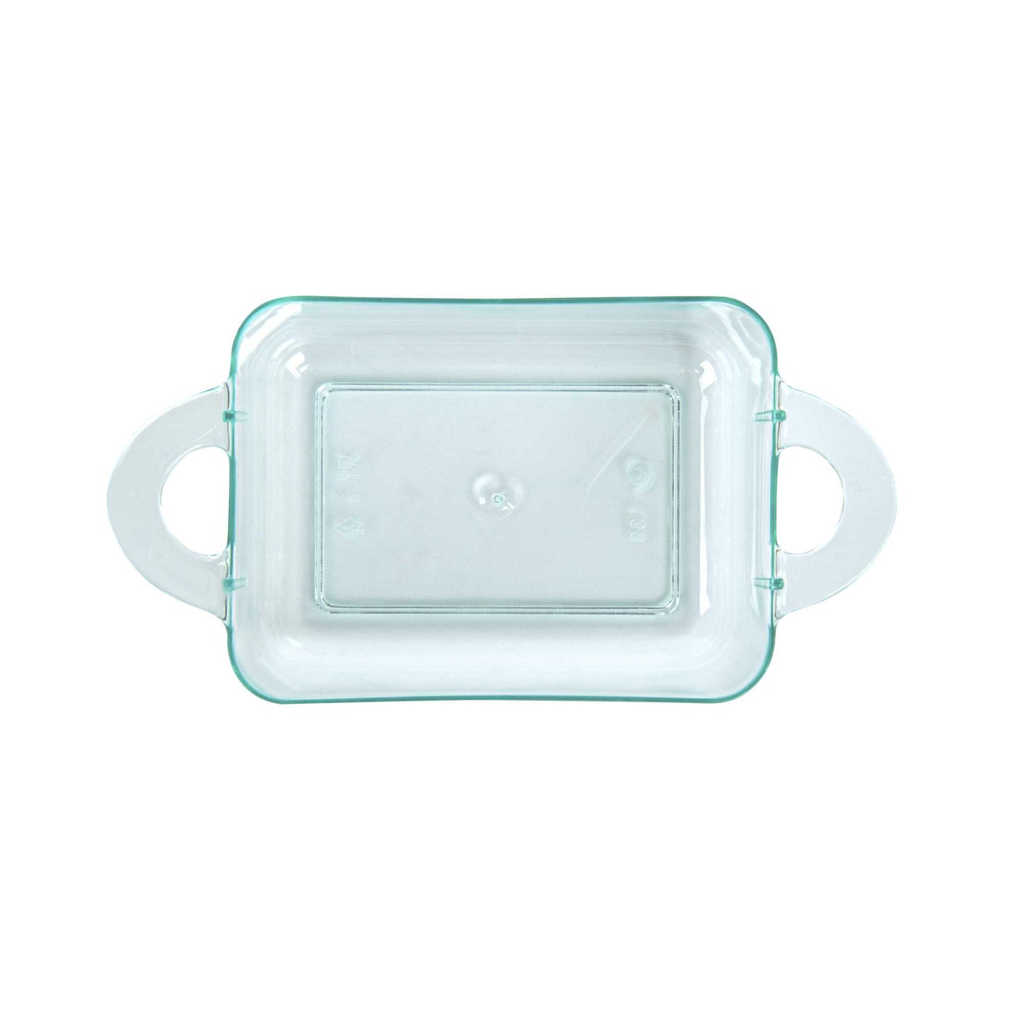Mini Serve 3 oz Rectangle Seagreen Plastic Cocotte - 3 3/4" x 2" x 1 1/2" - 100 count box