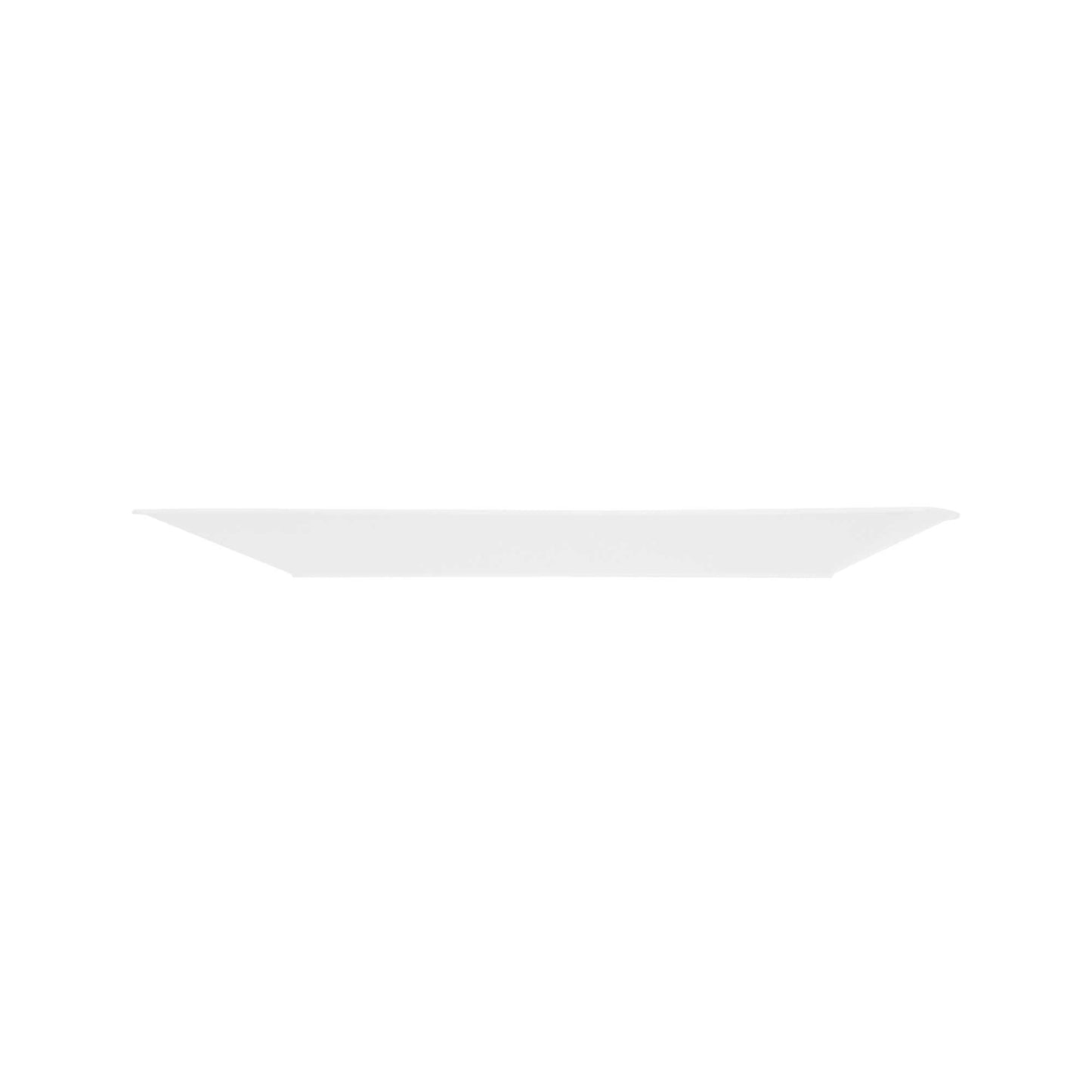 Maxi Serve Square White Plastic Large Aqua Plate - 9" x 9" x 1/2" - 100 count box