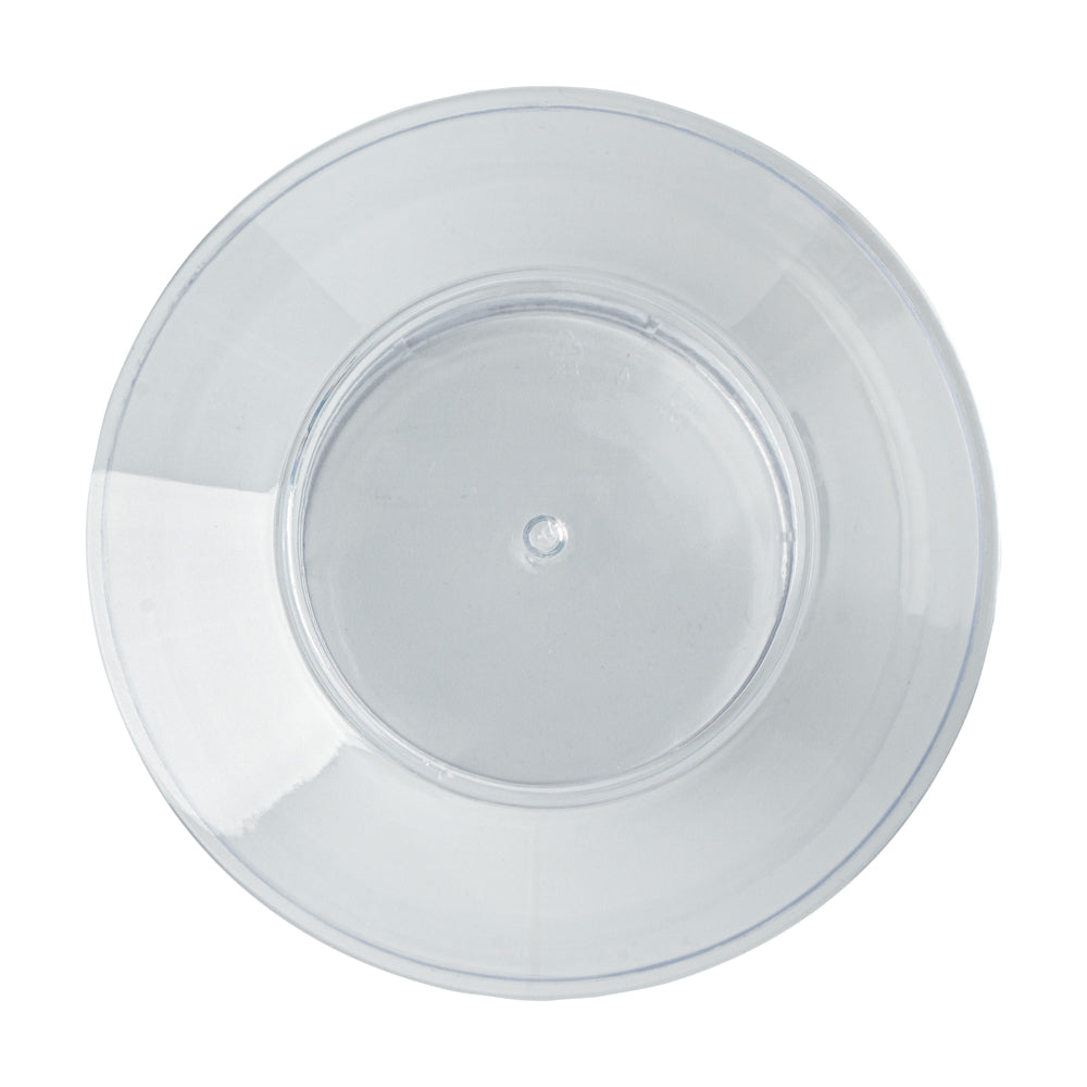 Mini Serve 4 oz Round Clear Plastic Medium Deli Cup - with Lid - 3 1/4" x 3 1/4" x 2" - 100 count box