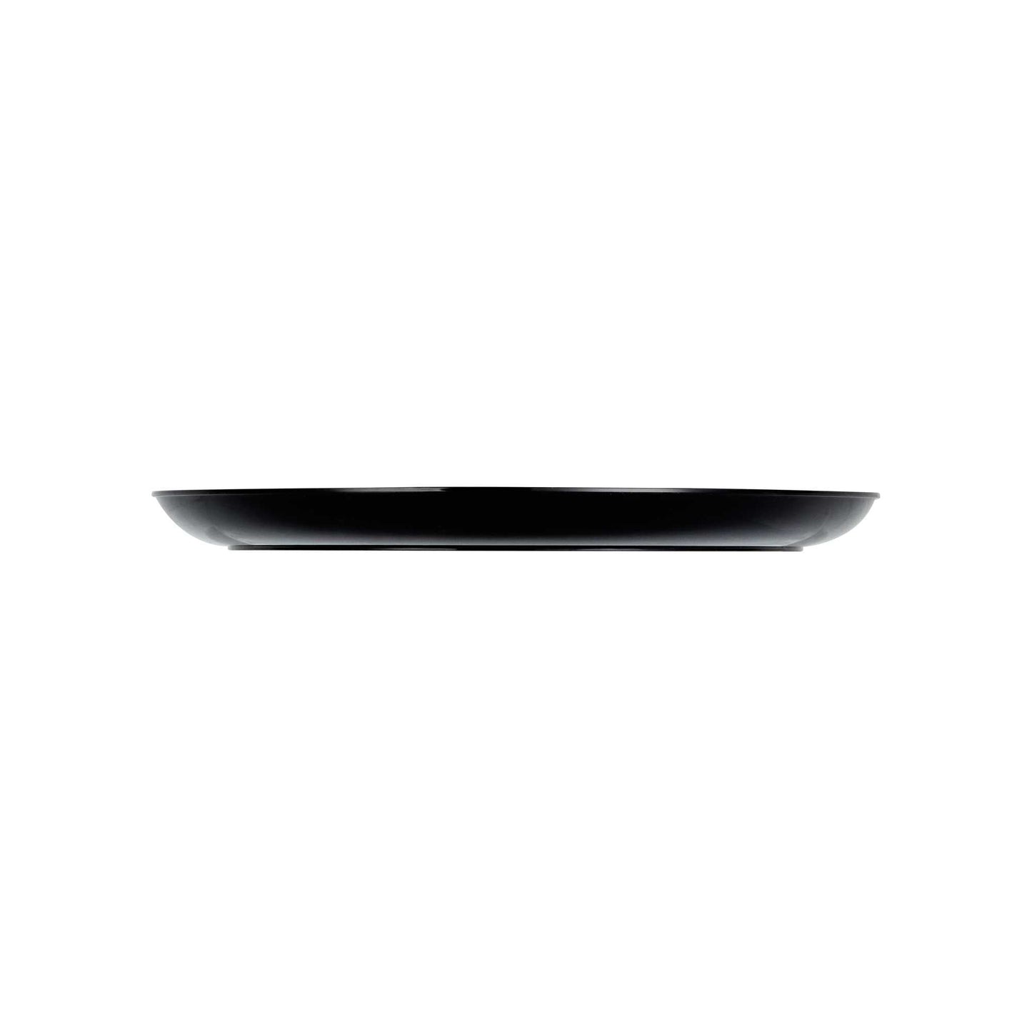 Maxi Serve Round Black Plastic Medium Elegant Plate - 7" x 7" - 100 count box