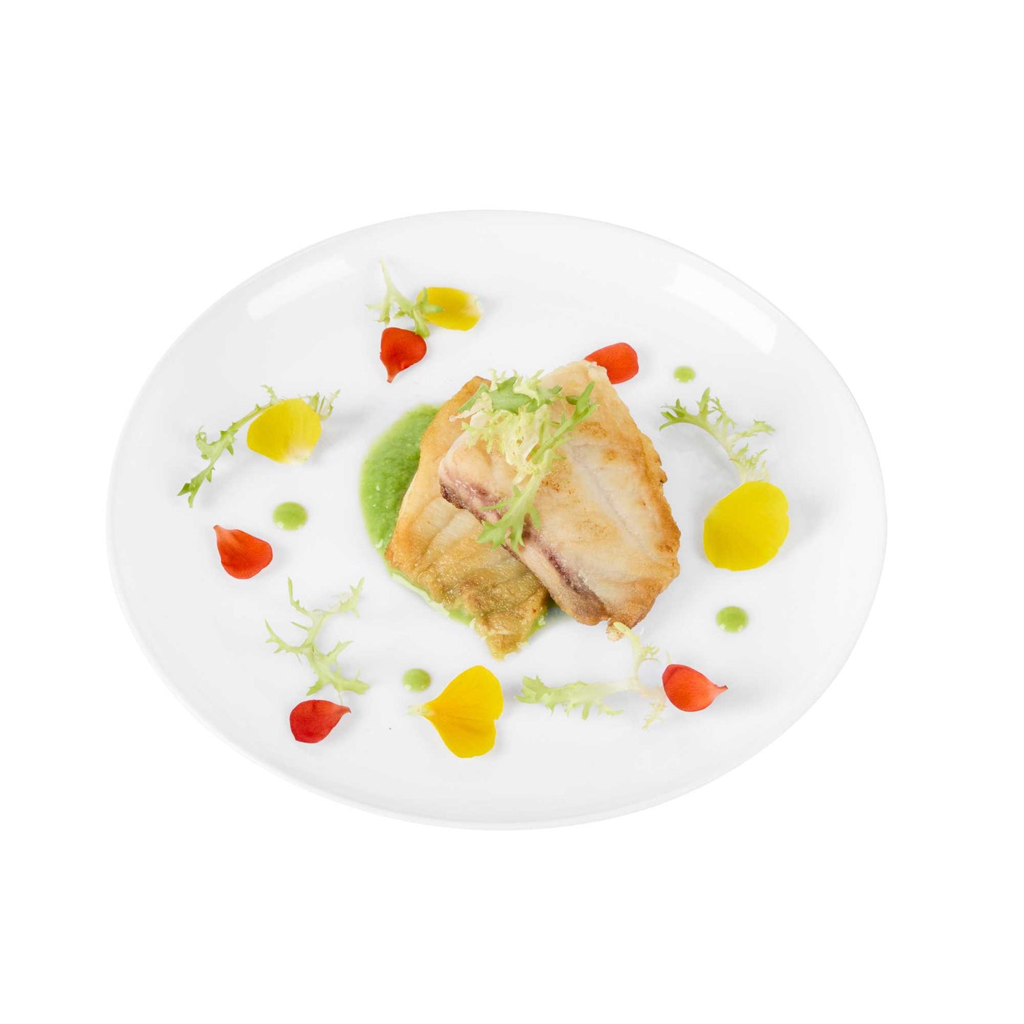 Maxi Serve Round White Plastic Medium Elegant Plate - 7" x 7" - 100 count box