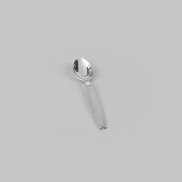 Argento Silver Plastic Dessert Spoon - 5 1/2" - 250 count box