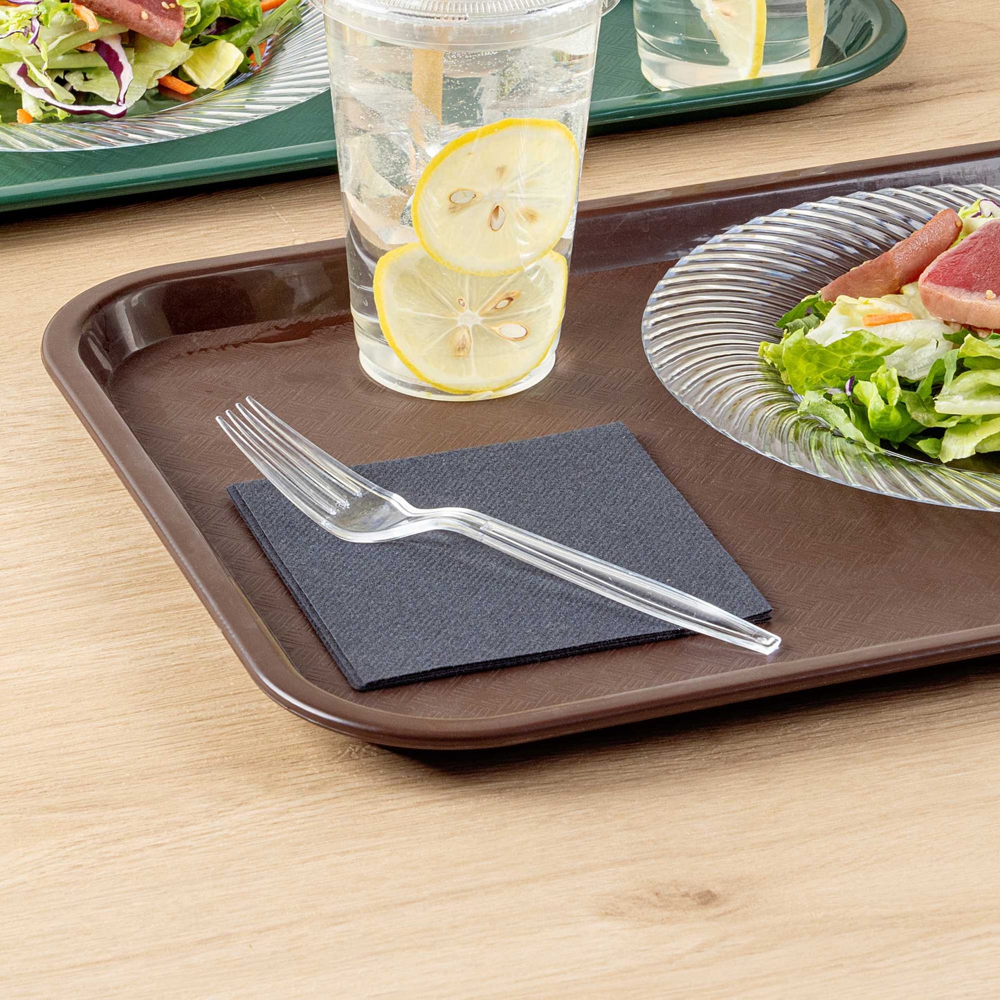 Moderna Clear Plastic Fork - 7 1/4" - 250 count box