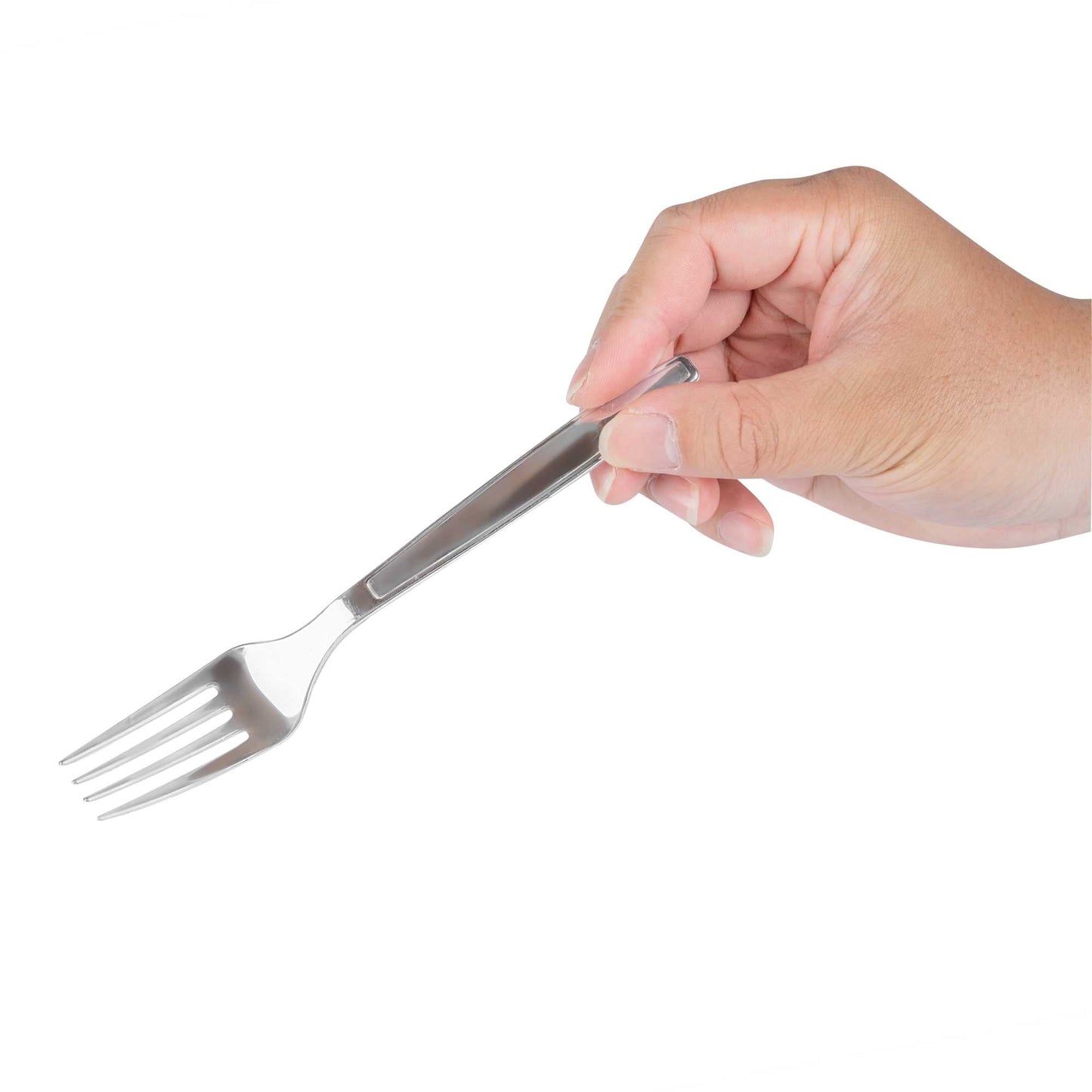 Moderna Silver Plastic Fork - 7 1/4" - 250 count box