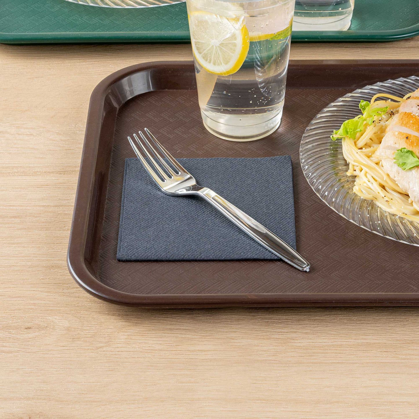 Moderna Silver Plastic Fork - 7 1/4" - 250 count box