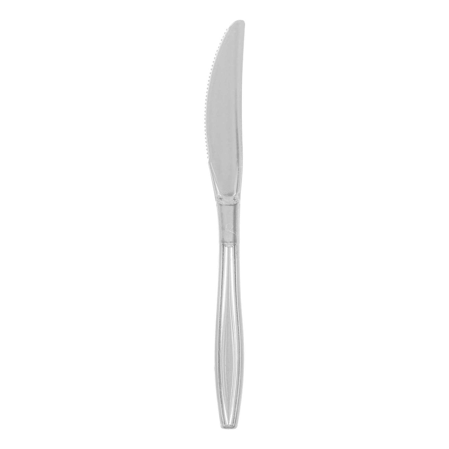Moderna Clear Plastic Knife - 7 1/4" - 250 count box