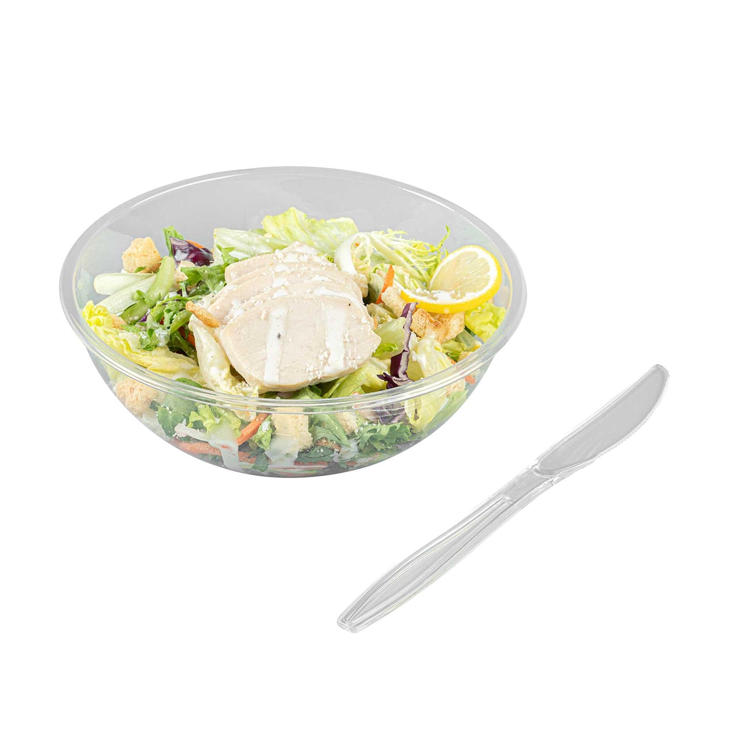 Moderna Clear Plastic Knife - 7 1/4" - 250 count box
