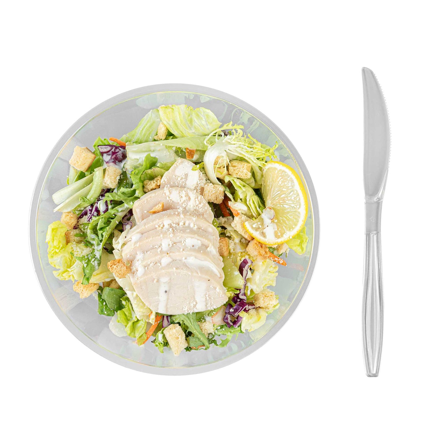 Moderna Clear Plastic Knife - 7 1/4" - 250 count box