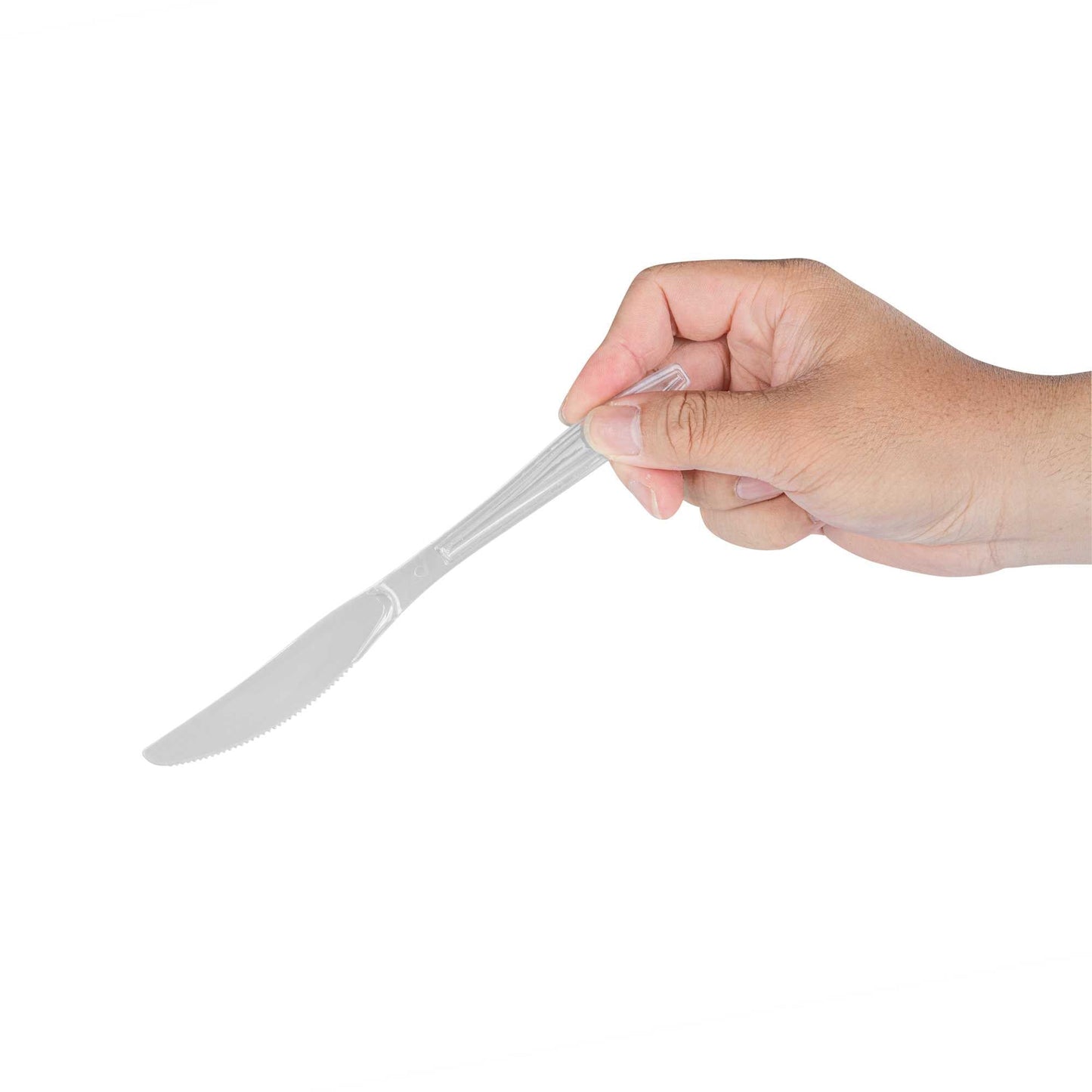 Moderna Clear Plastic Knife - 7 1/4" - 250 count box