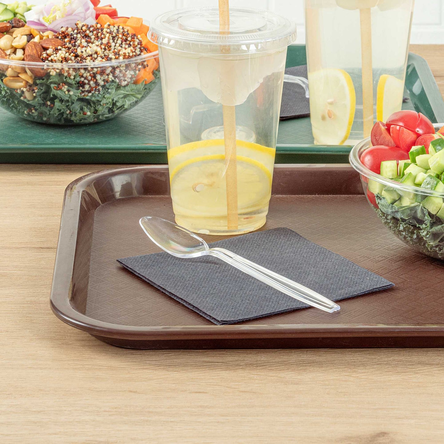 Moderna Clear Plastic Spoon - 7 1/4" - 250 count box