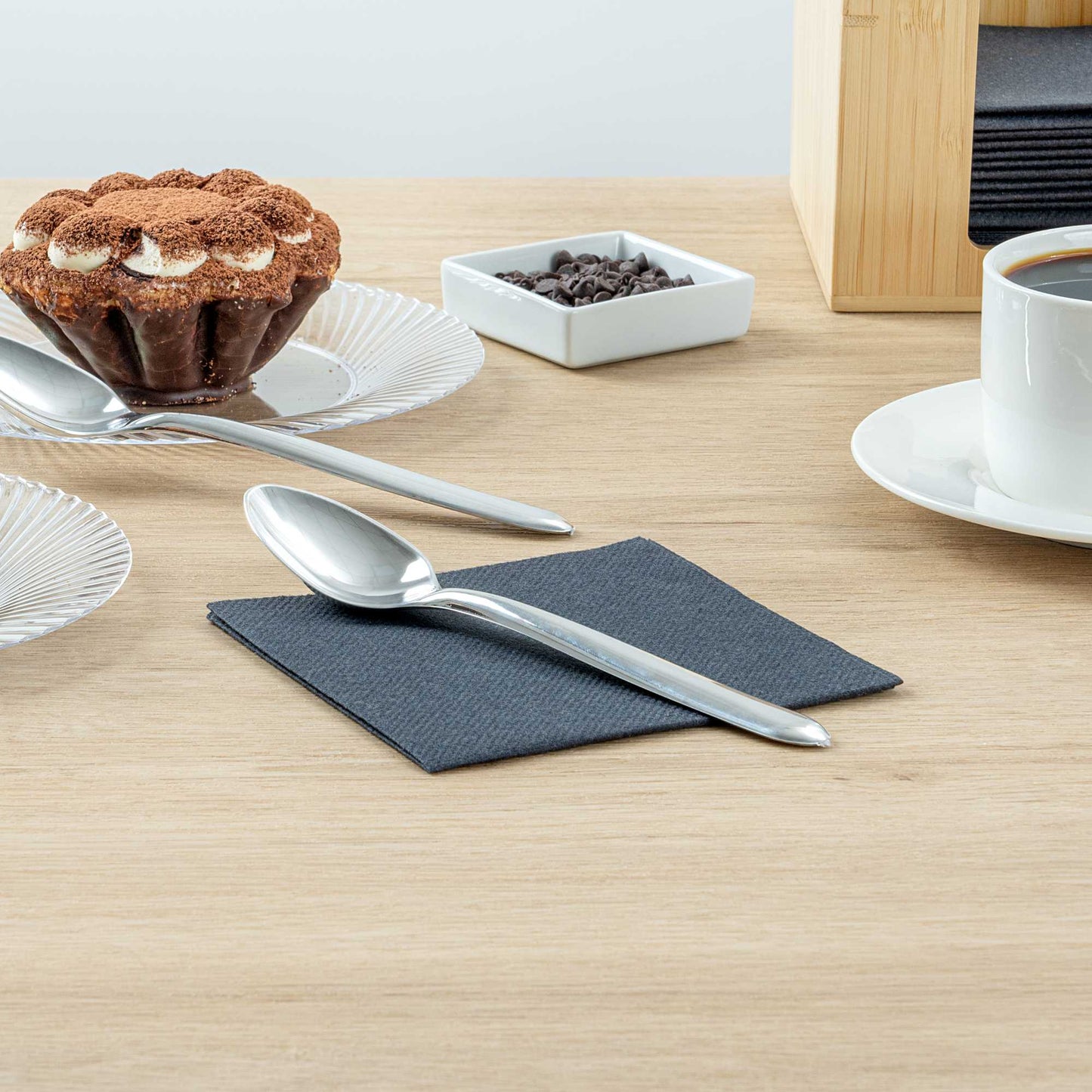 Moderna Silver Plastic Spoon - 7 1/4" - 250 count box