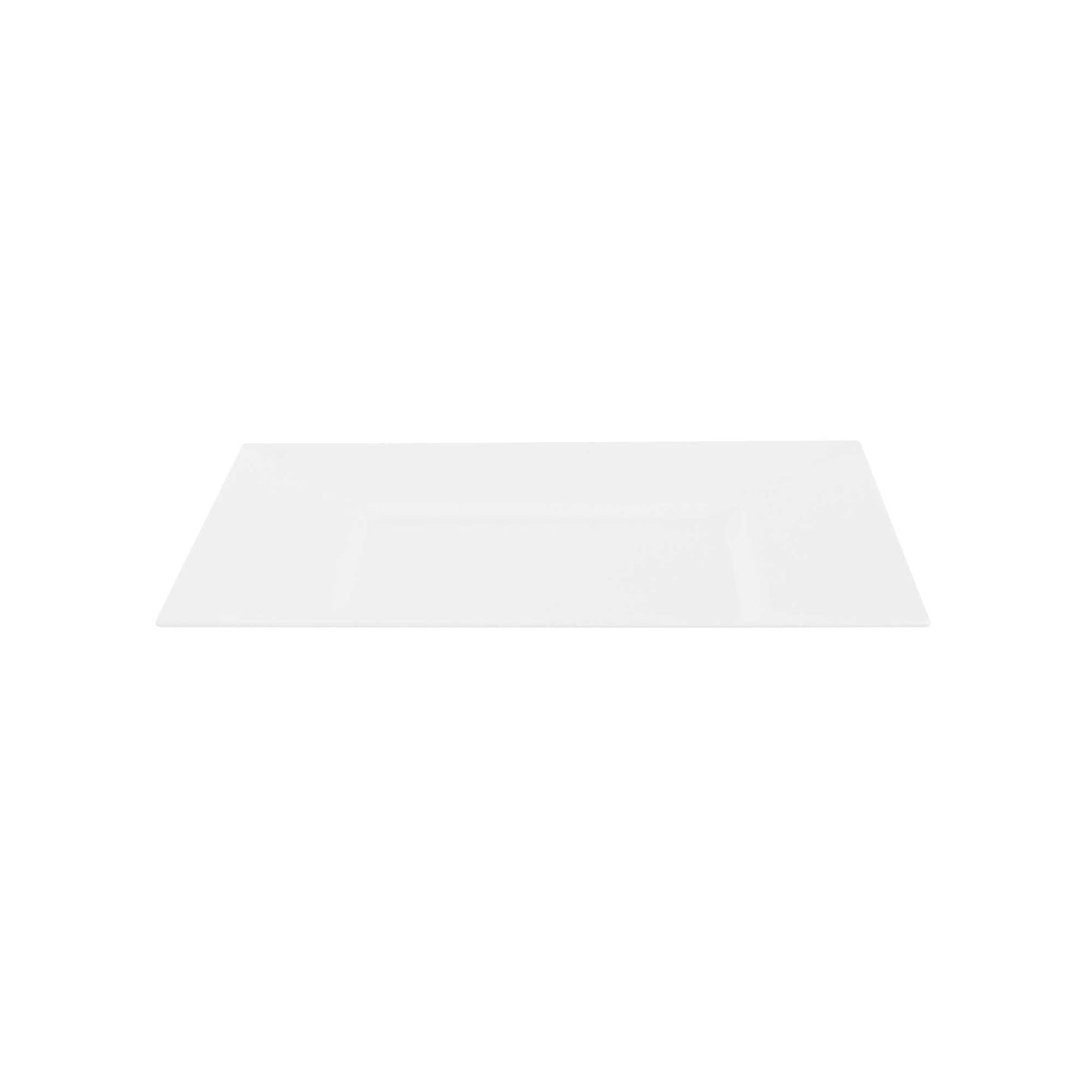 Maxi Serve Square White Plastic Medium Plate - 8 1/4" x 8 1/4" x 1/2" - 100 count box