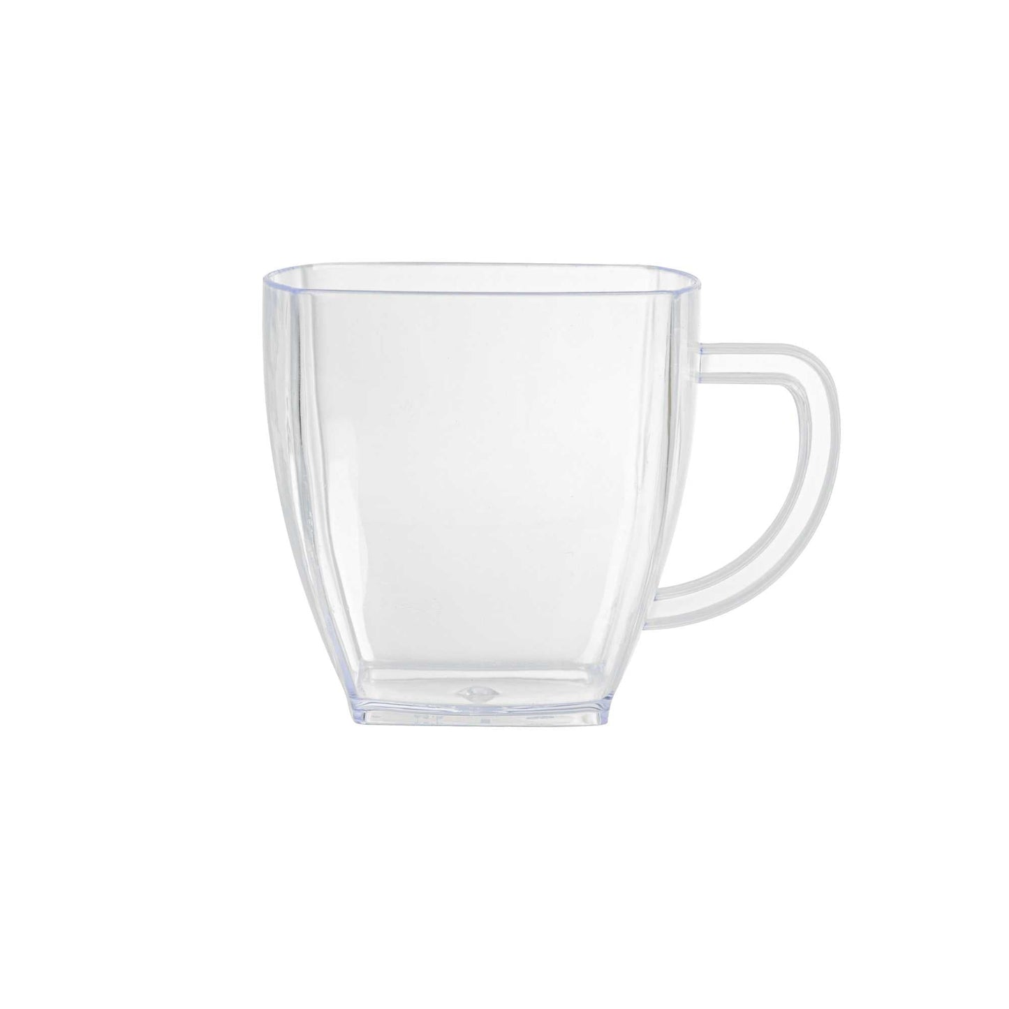Restpresso 2 oz Square Clear Plastic Mini Cafe Cup - 2" x 2" x 2" - 100 count box