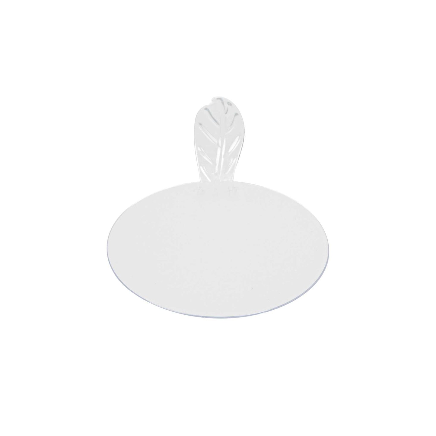 Pastry Tek Round Clear Plastic Pastry Pallet - 3" x 3" x 1" - 100 count box