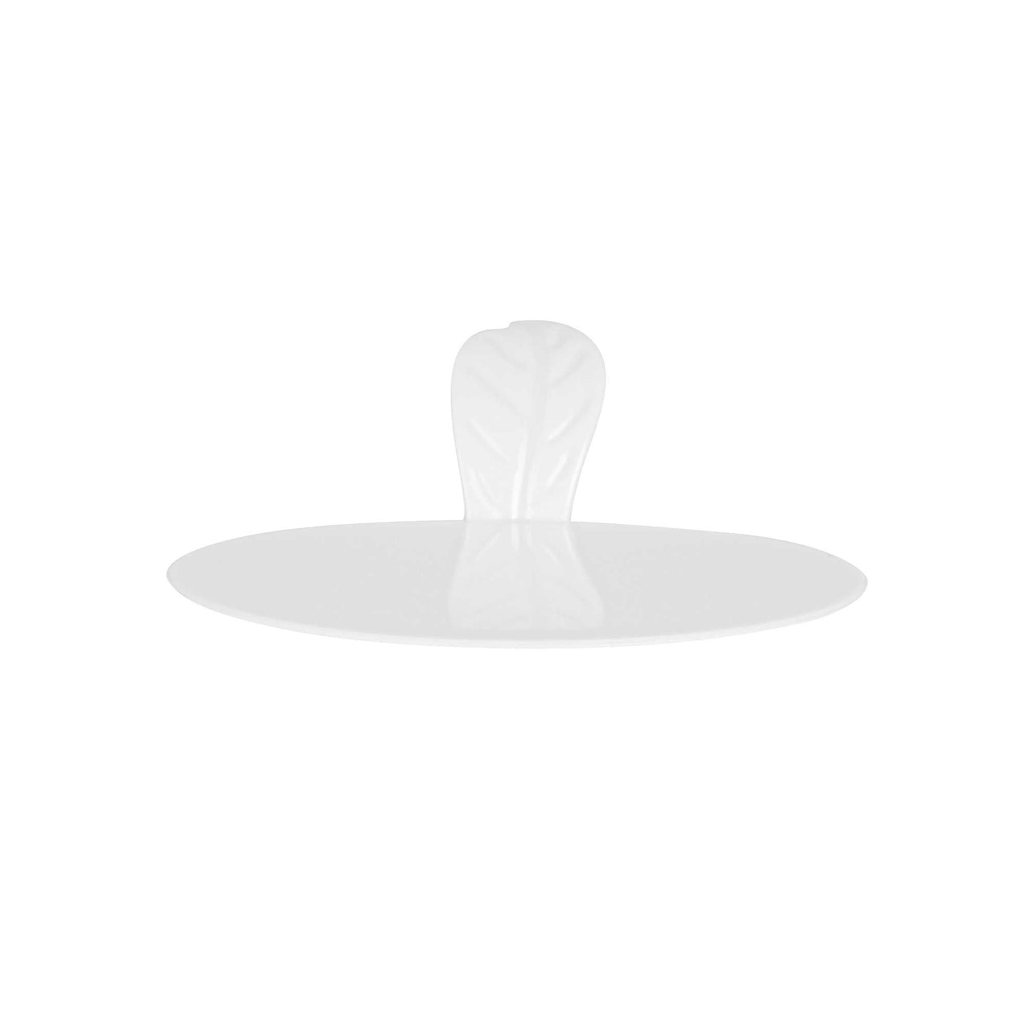 Pastry Tek Round White Plastic Pastry Pallet - 3" x 3" x 1" - 100 count box