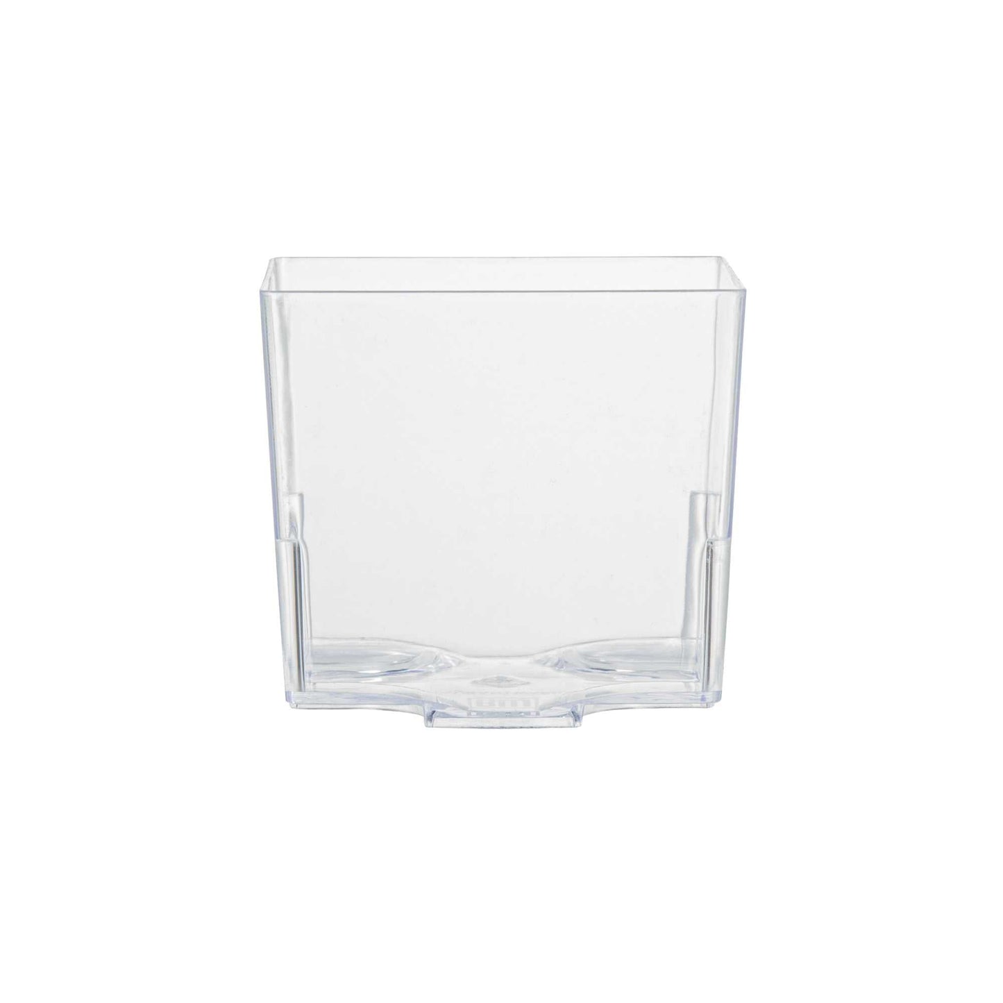 Mini Serve 5 oz Square Clear Plastic Large Quadrato Cube - 2 1/4" x 2 1/4" x 2 1/4" - 100 count box
