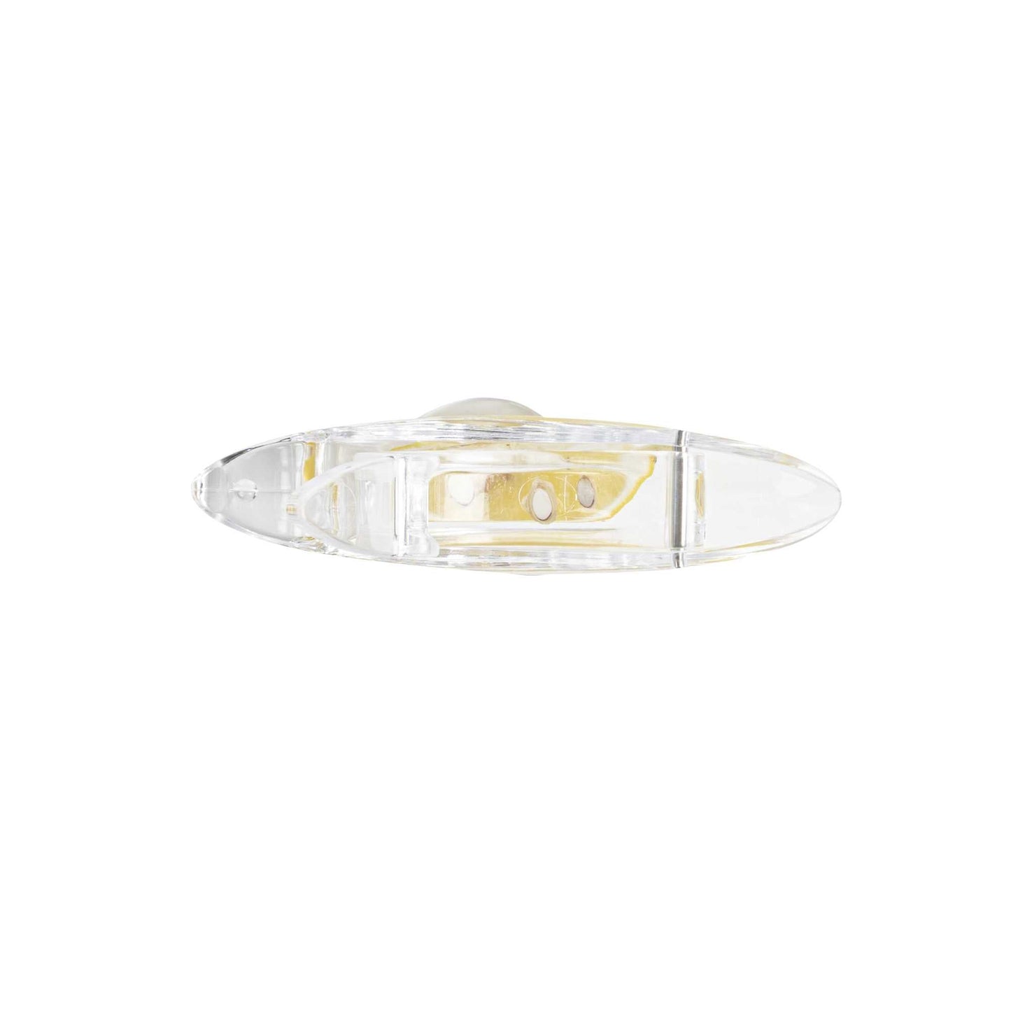 Met Lux 2 oz Clear Plastic Press Art Lemon and Lime Squeezer - 4 3/4" x 1 1/2" x 2" - 1 count box