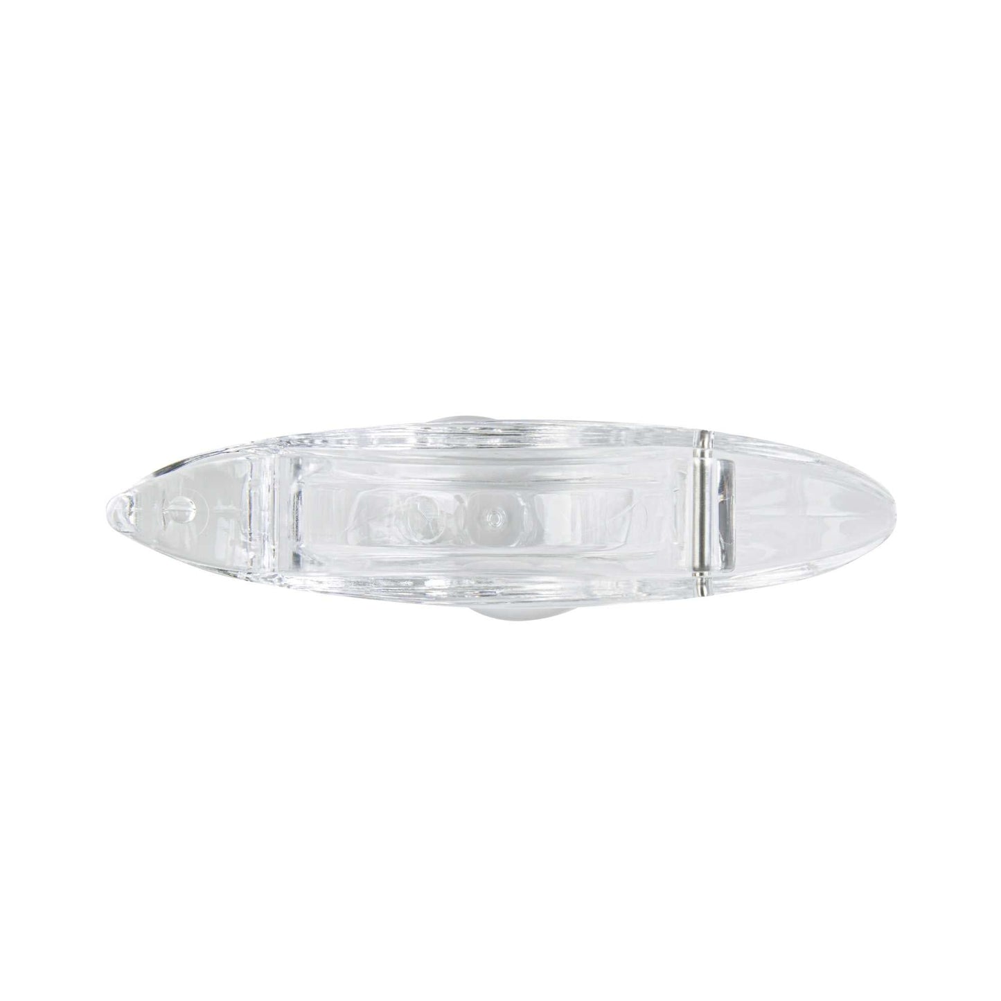 Met Lux 2 oz Clear Plastic Press Art Lemon and Lime Squeezer - 4 3/4" x 1 1/2" x 2" - 1 count box