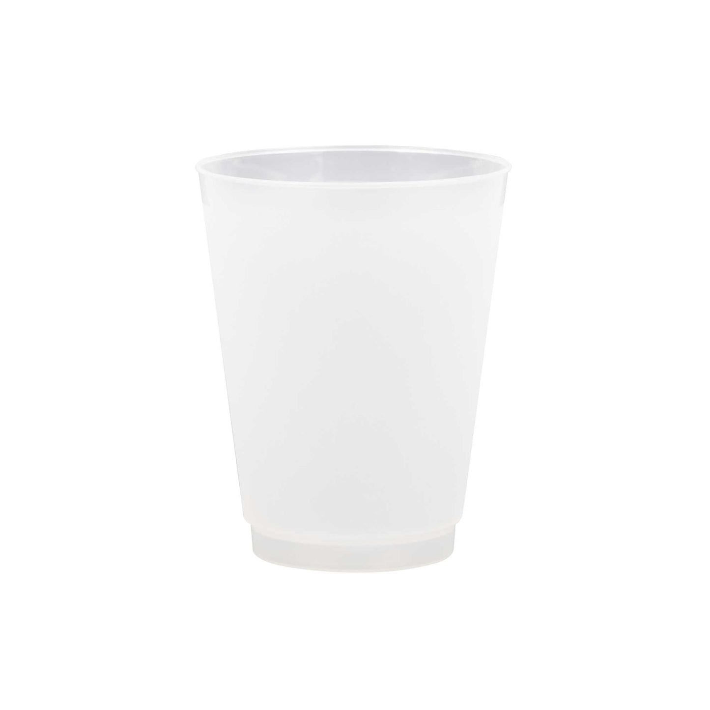Flexi Grip 16 oz Round Frosted Plastic Cup - 3 1/2" x 3 1/2" x 4 1/2" - 500 count box