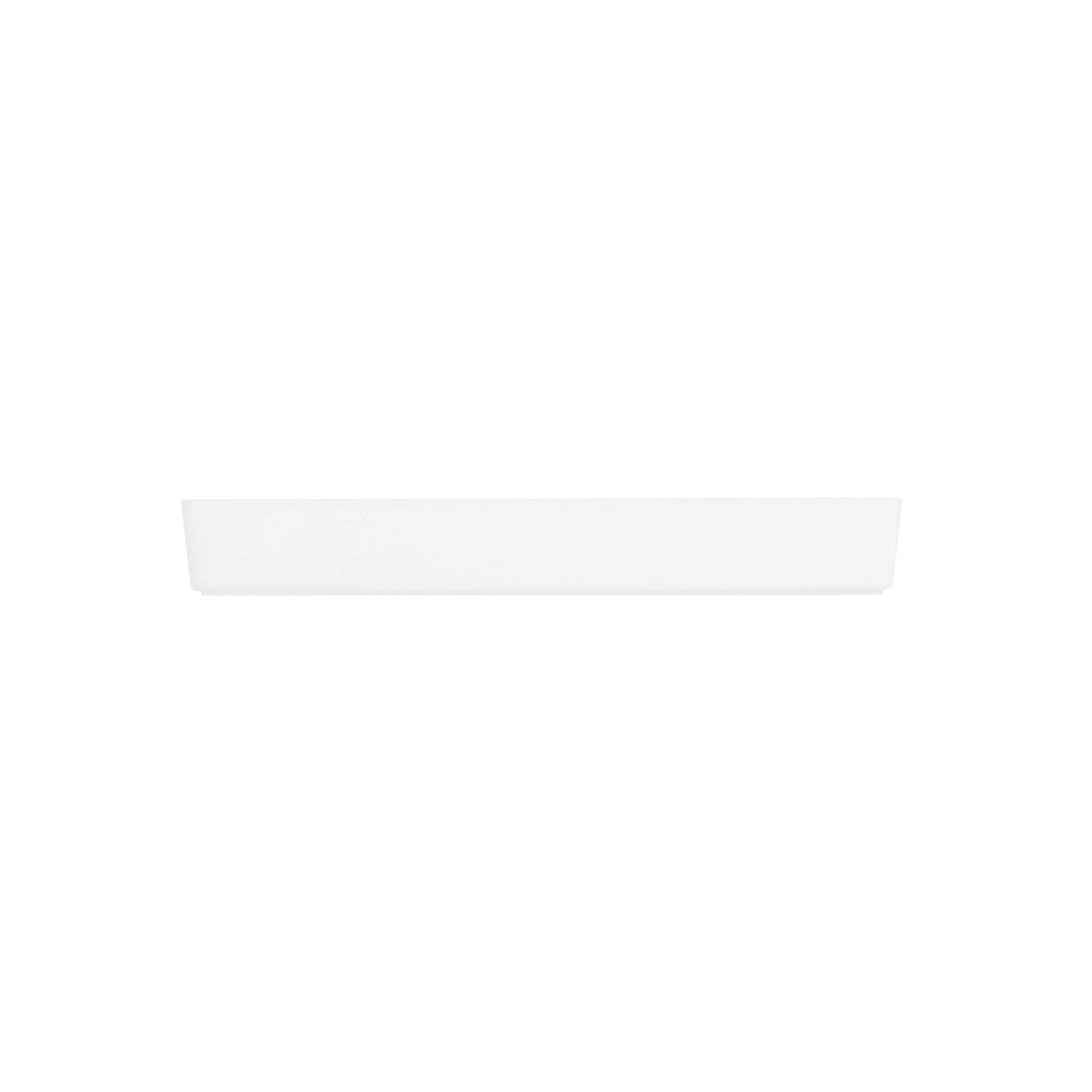 Mini Serve Rectangle White Plastic Modern Plate - 5 1/4" x 1 3/4" x 3/4" - 100 count box
