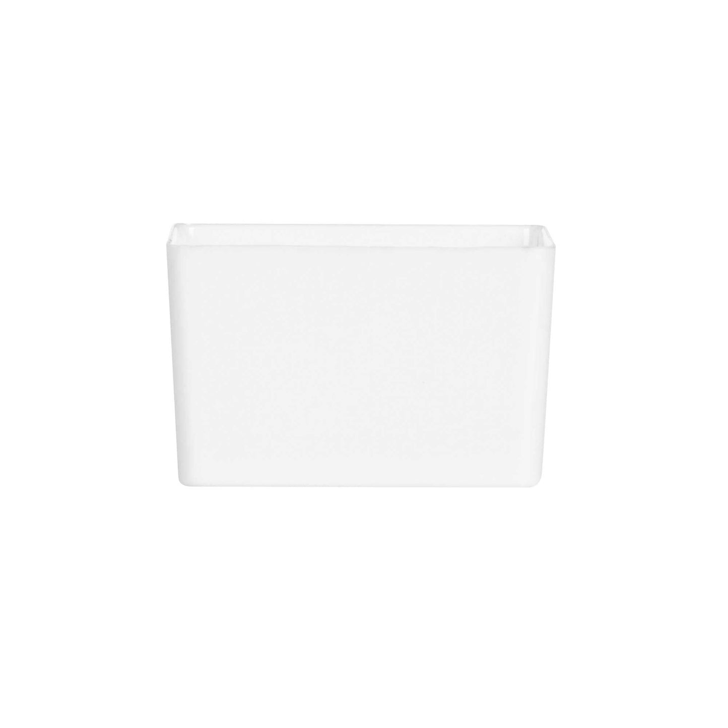 Mini Serve 2 oz Square White Plastic Short Quadrato Cup - 1 3/4" x 1 3/4" x 1" - 100 count box