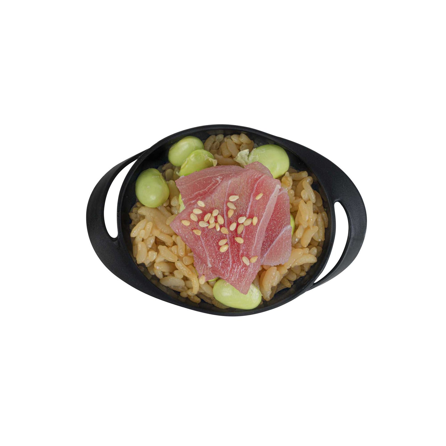 Mini Serve 3 oz Round Black Plastic Mini Infinity Pot - 3 3/4" x 2 1/2" x 1 1/4" - 100 count box