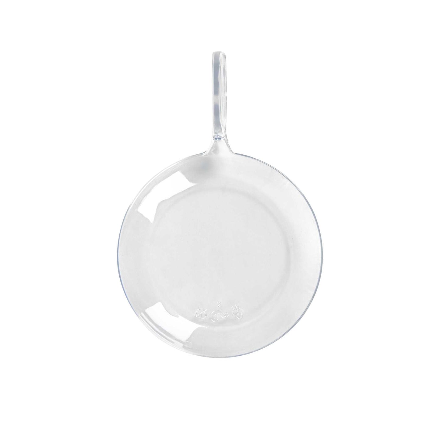Mini Serve Fish Clear Plastic Tasting Plate - 3 3/4" x 2 1/2" x 1" - 100 count box