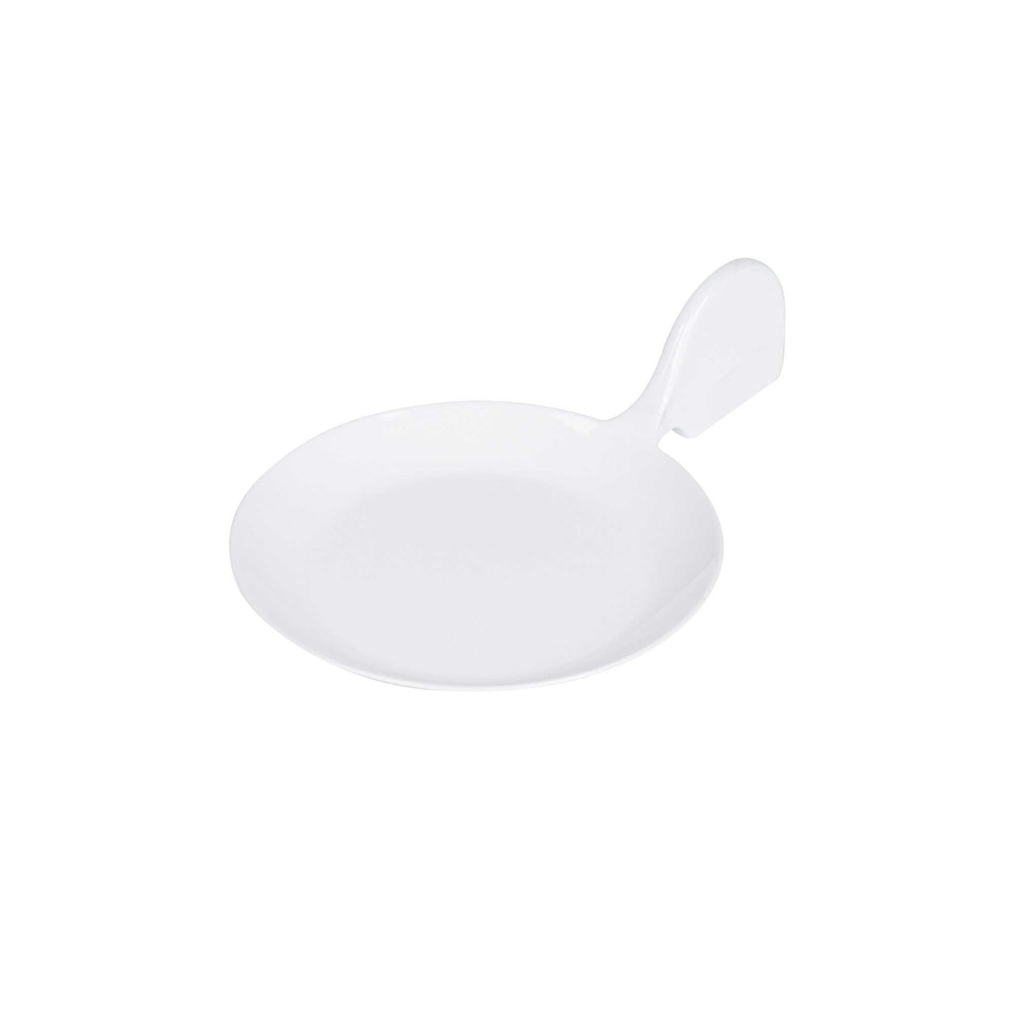 Mini Serve Fish White Plastic Tasting Plate - 3 3/4" x 2 1/2" x 1" - 100 count box