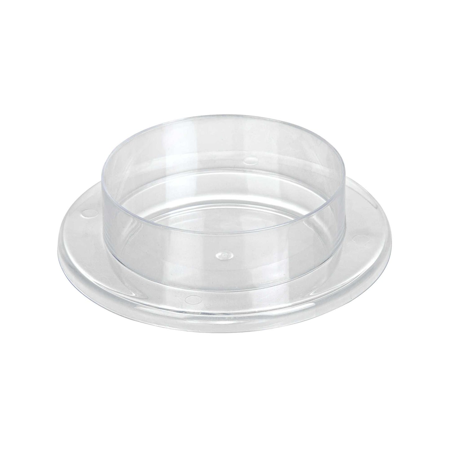 Mini Serve 3 oz Round Clear Plastic Gastronomique Petri Dish - 3 1/4" x 3 1/4" x 1" - 100 count box