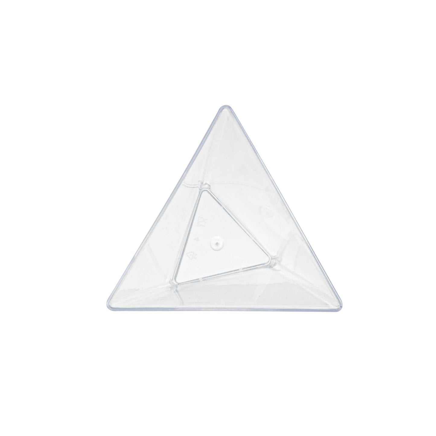 Mini Serve 4 oz Clear Plastic Torcente Dessert Cup - 3" x 2 1/2" x 2 3/4" - 100 count box