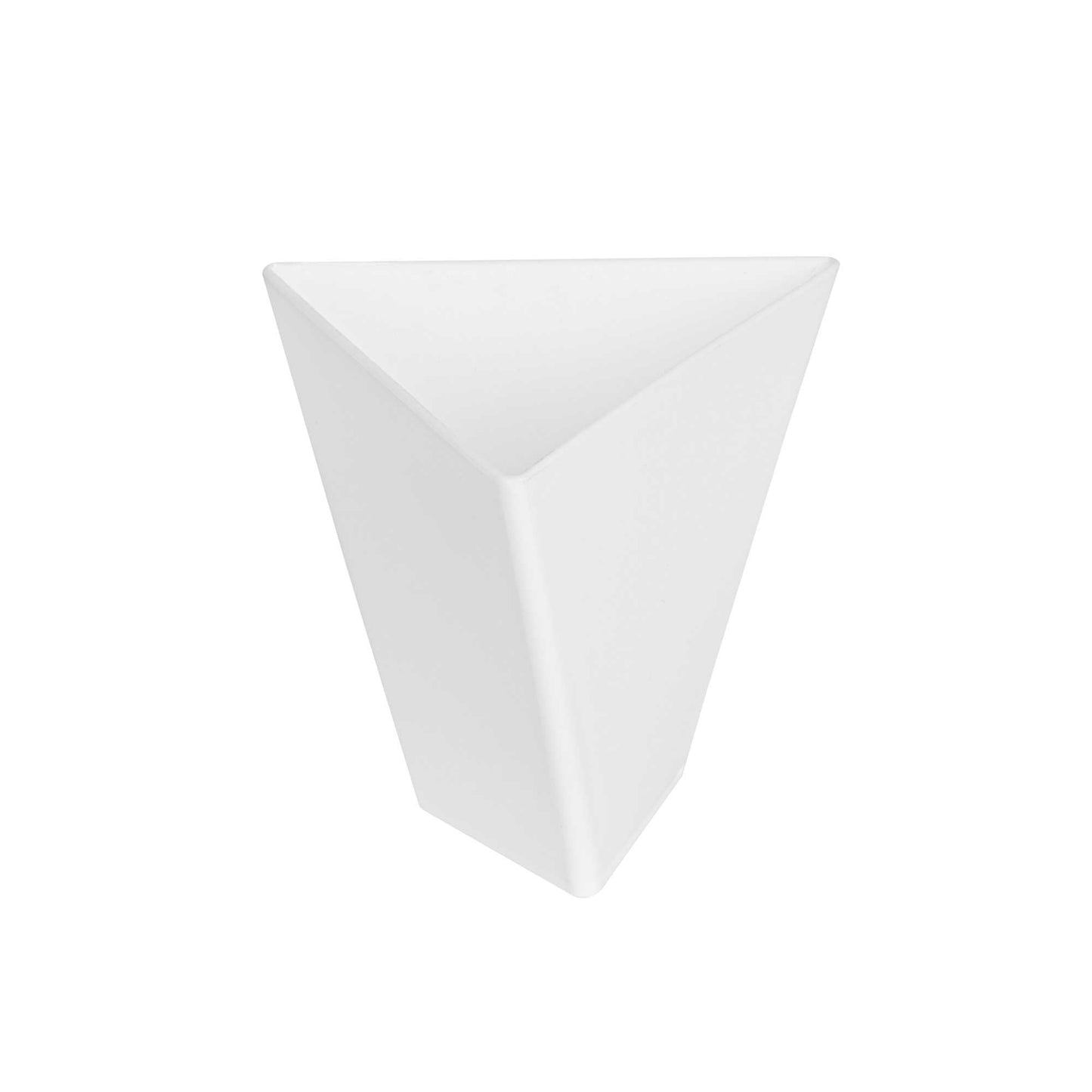Mini Serve 4 oz White Plastic Torcente Dessert Cup - 3" x 2 1/2" x 2 3/4" - 100 count box