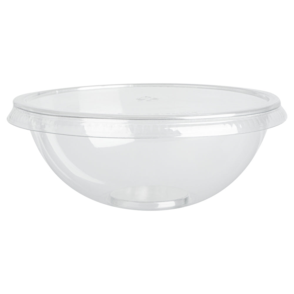 Maxi Serve 18 oz Round Clear Plastic Salad Bowl - 6" x 6" x 2 1/2" - 200 count box