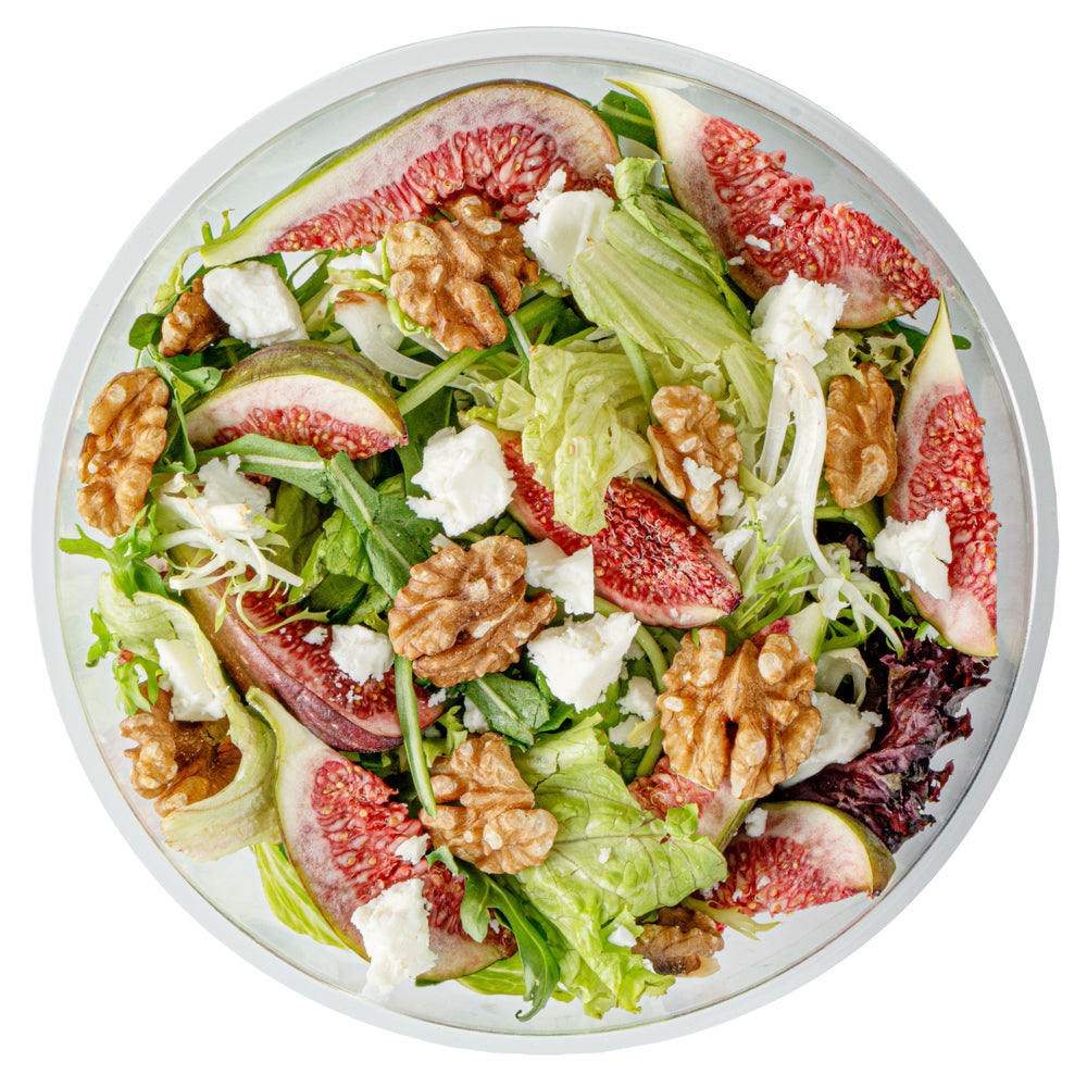 Maxi Serve 21 oz Round Clear Plastic Salad Bowl - 6 3/4" x 6 3/4" x 2 1/2" - 200 count box